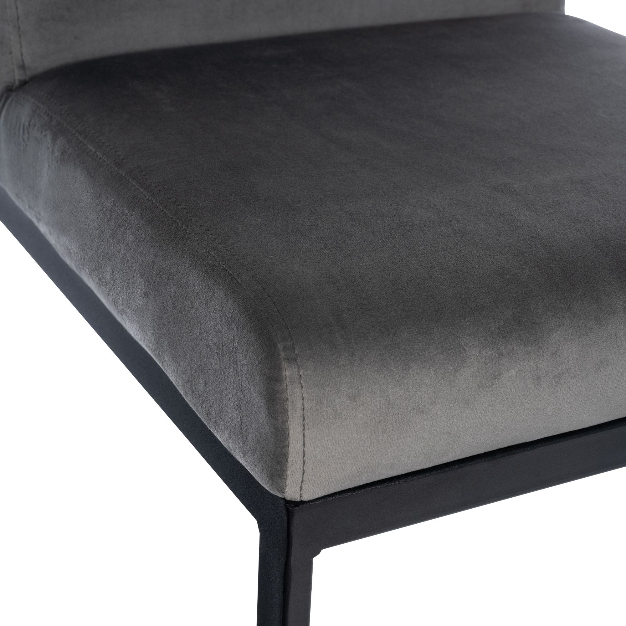 Taburete Hopewell de terciopelo