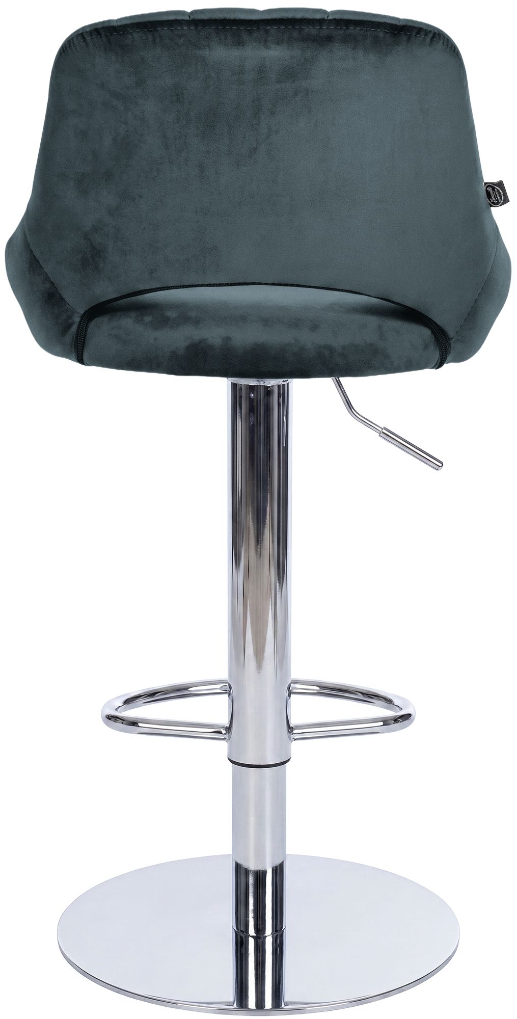 Set de 2 taburetes de bar Milet cromados con base extra pesada