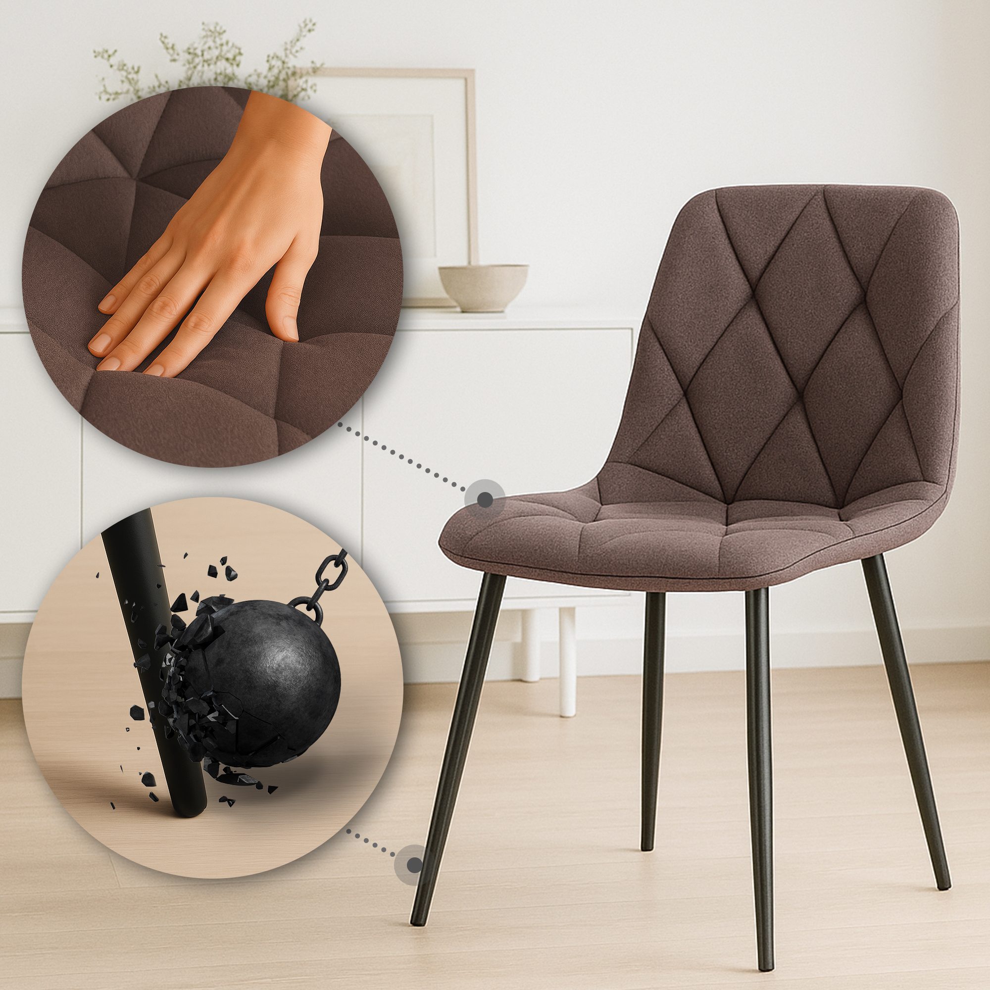 Silla de comedor Clairton