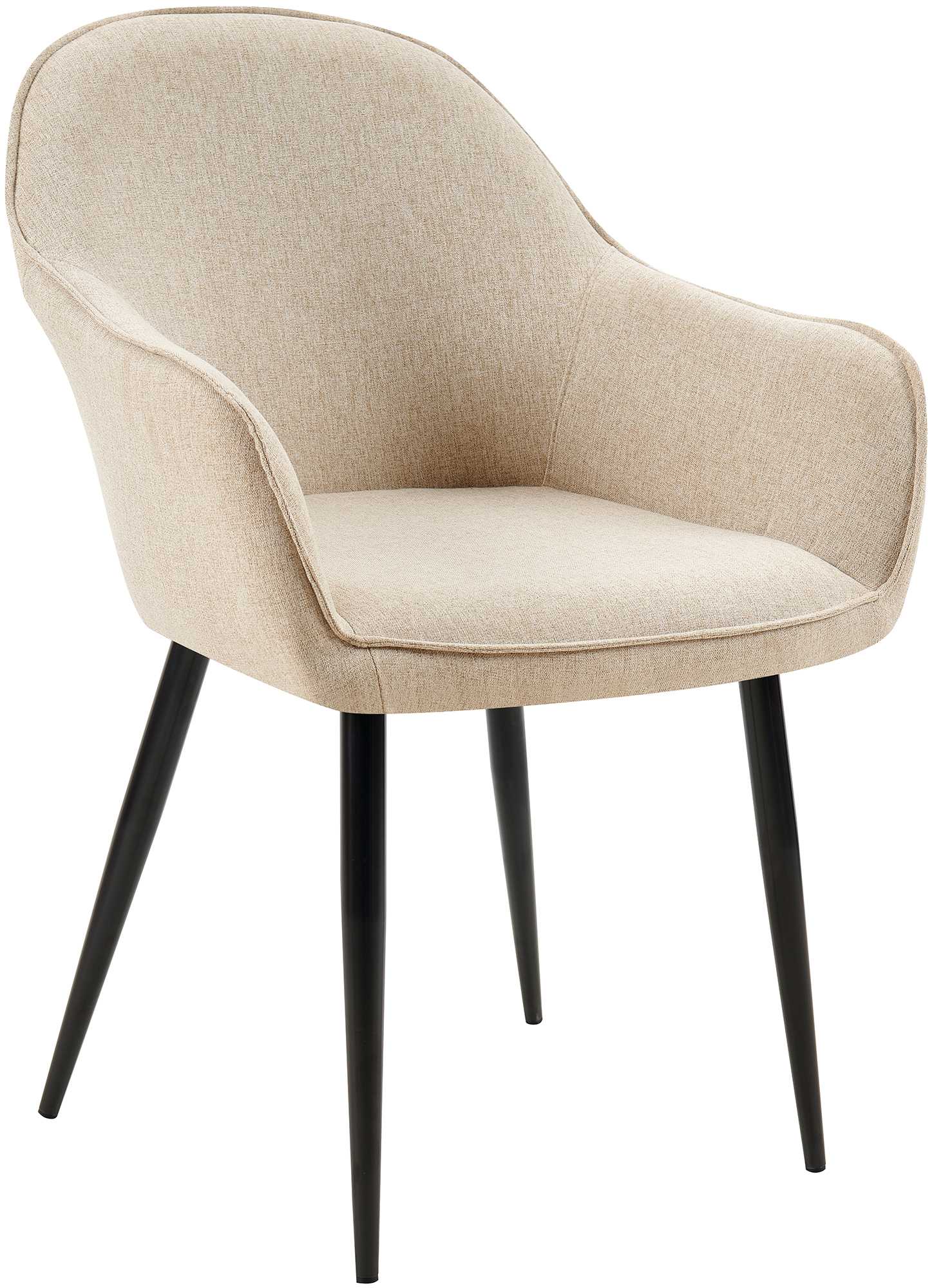 Silla de comedor Boise tapizada en tela