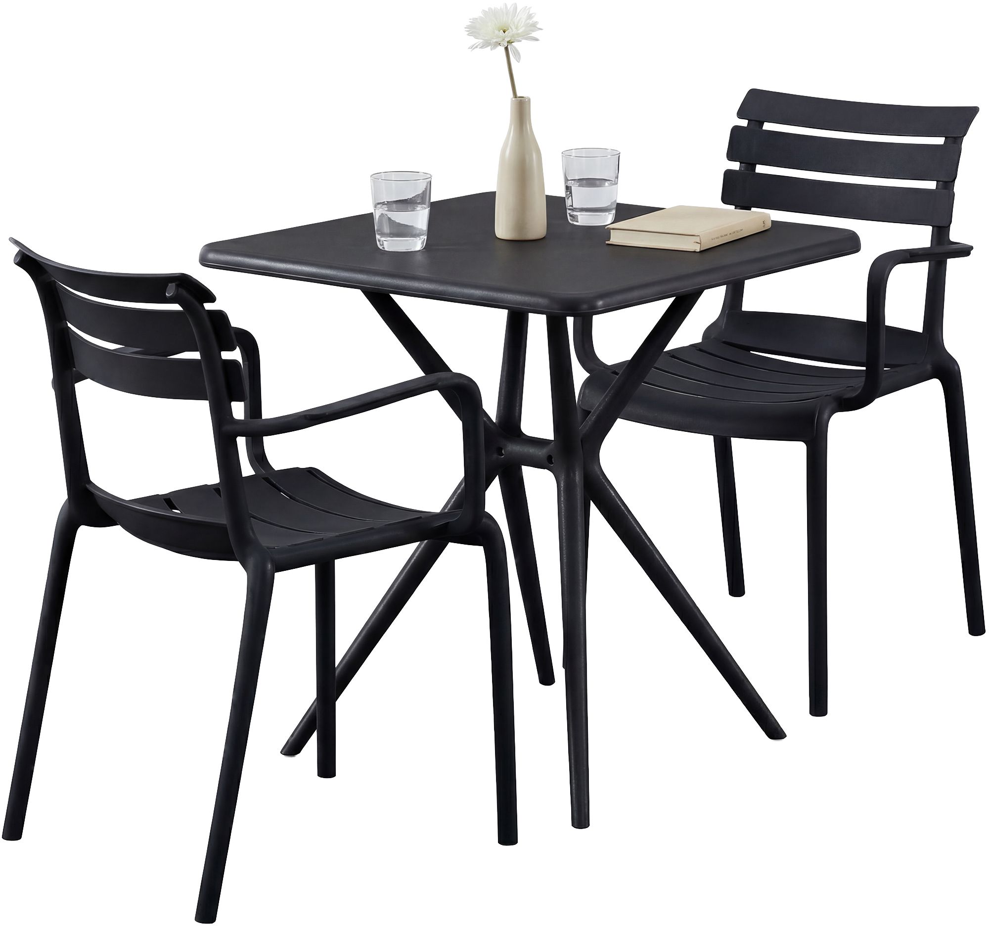 Juego de muebles de jardín Avena con 2 sillas