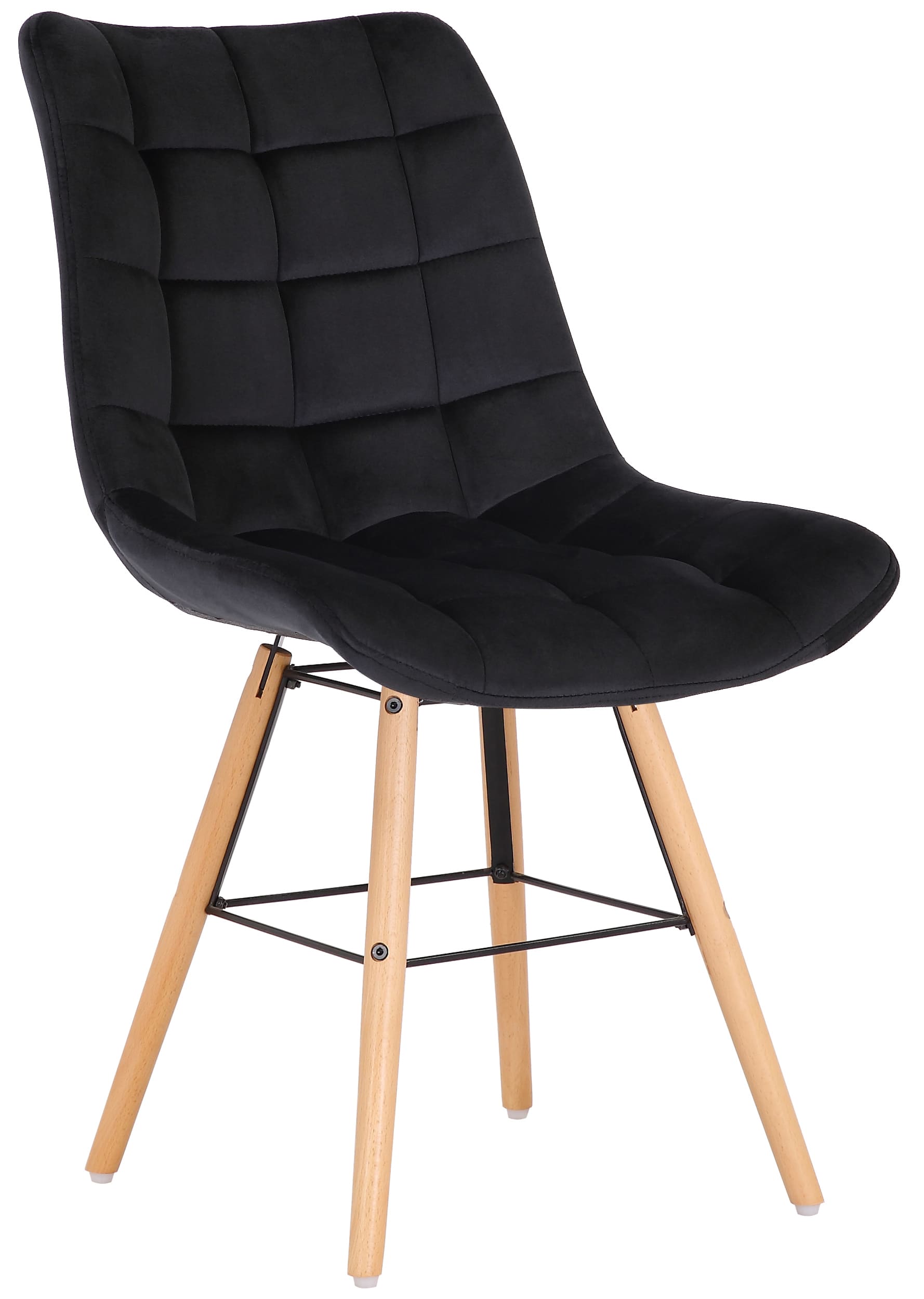 Set de 2 sillas de comedor Leni en terciopelo