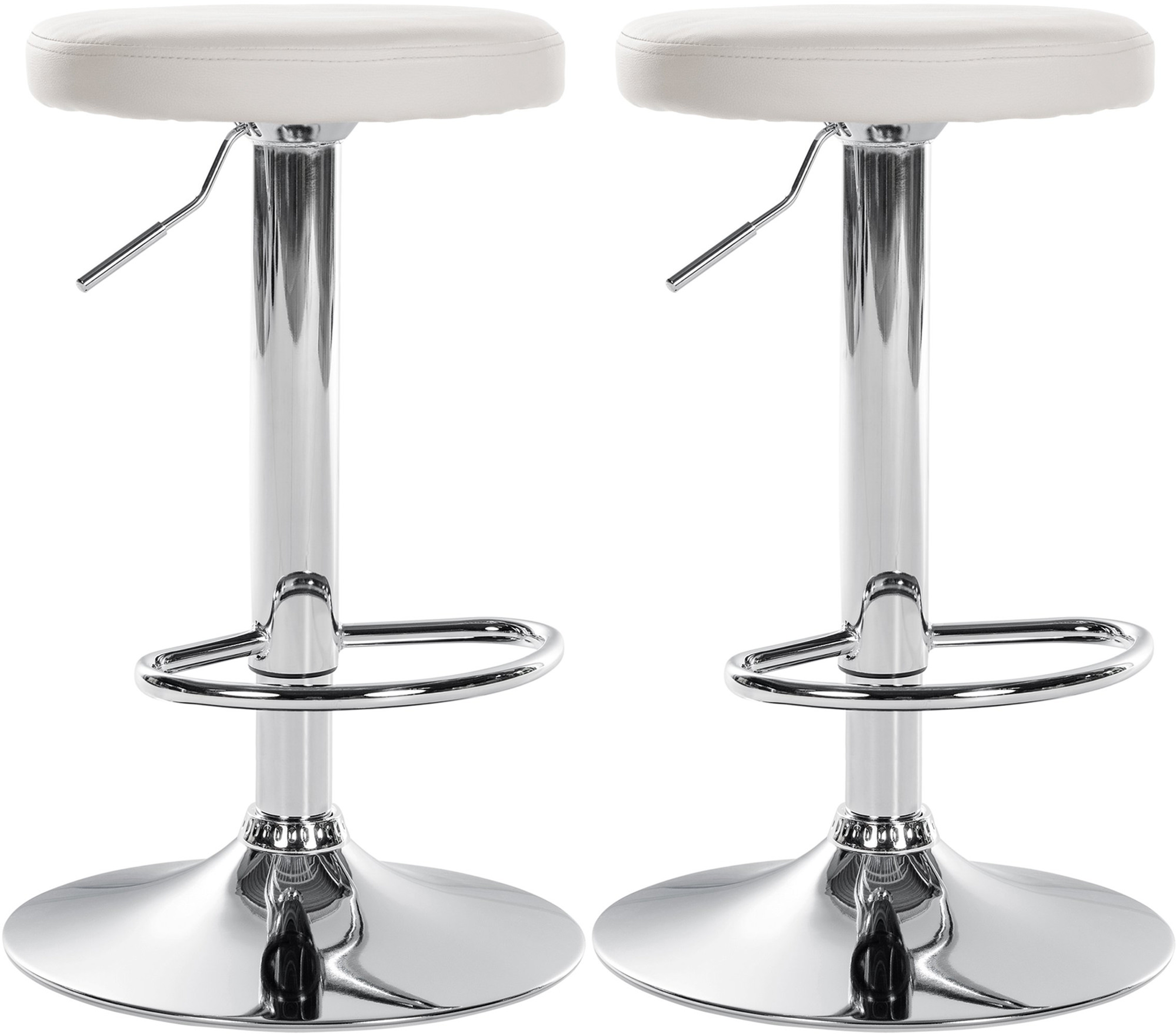 Set de 2 taburetes de bar Ponte en polipiel