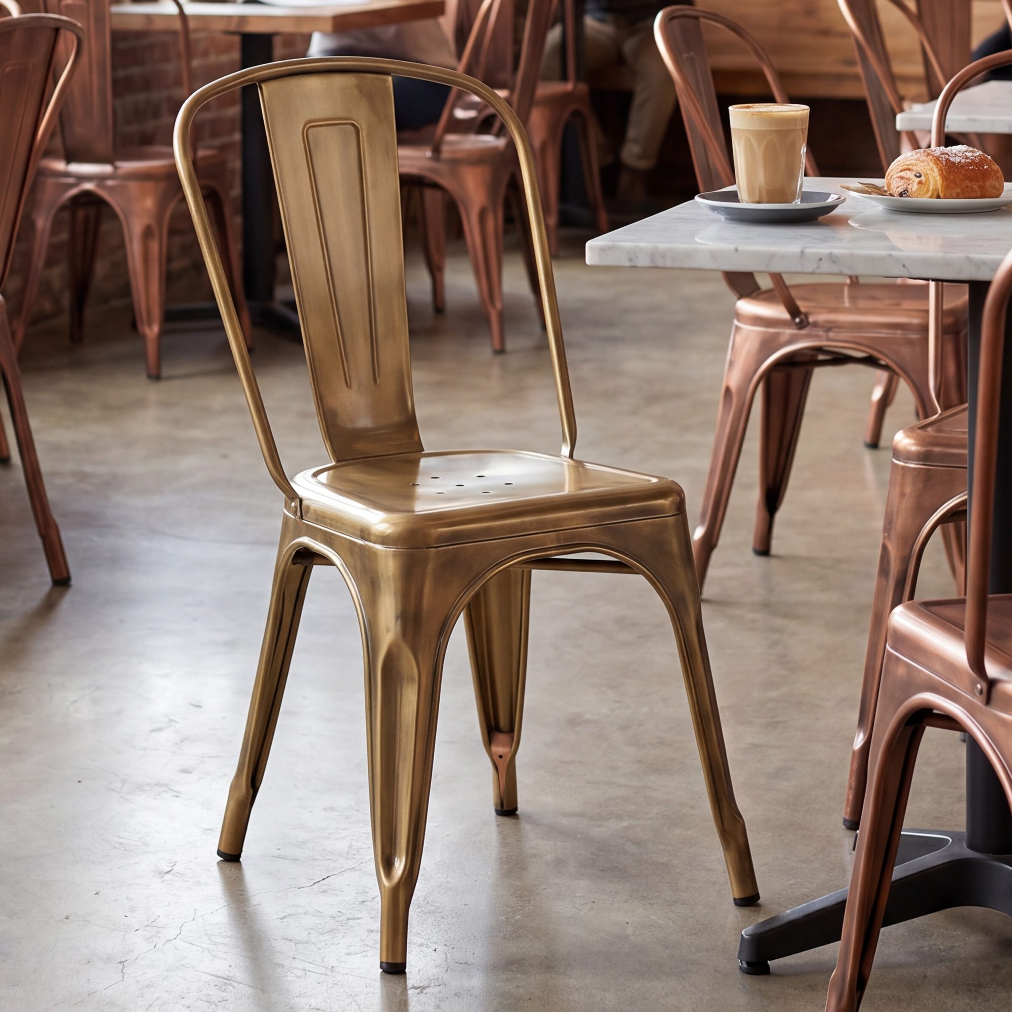 Silla Apilable Benedikt de Metal