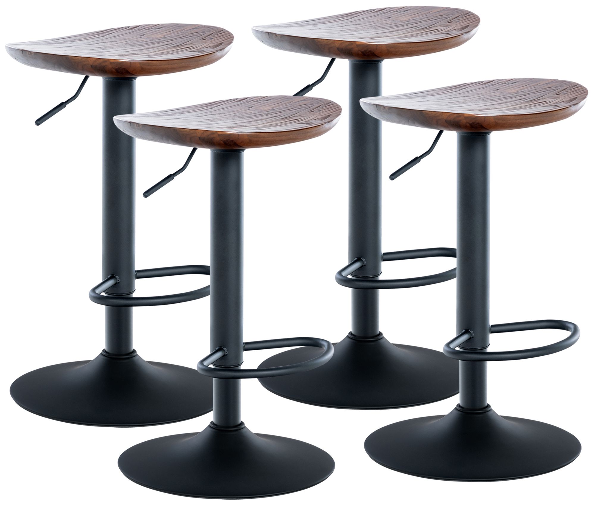 Set de 4 taburetes de bar Skelde
