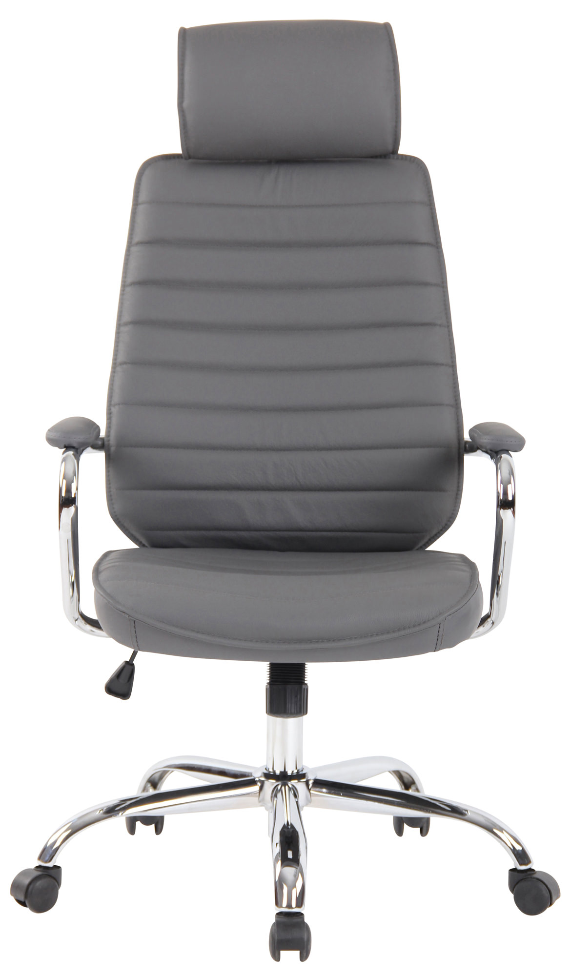 Silla de oficina Rako de piel auténtica