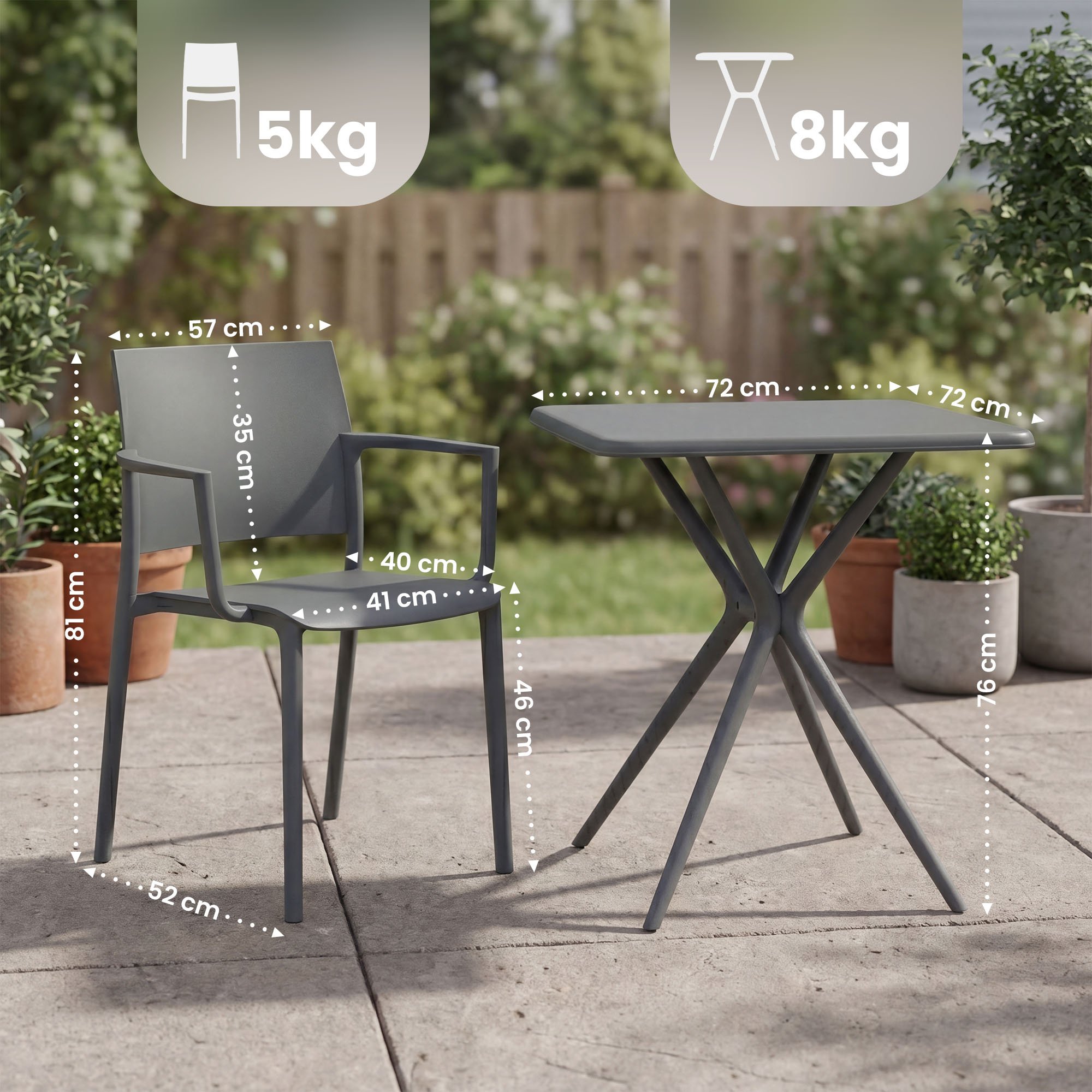 Conjunto de muebles de jardin Pula