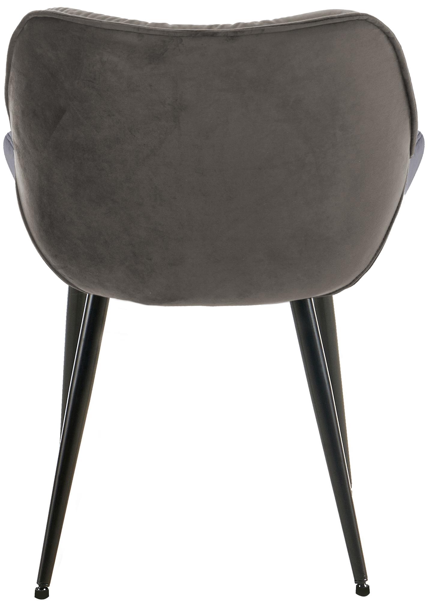 Set de 4 sillas Tanna de salón en terciopelo