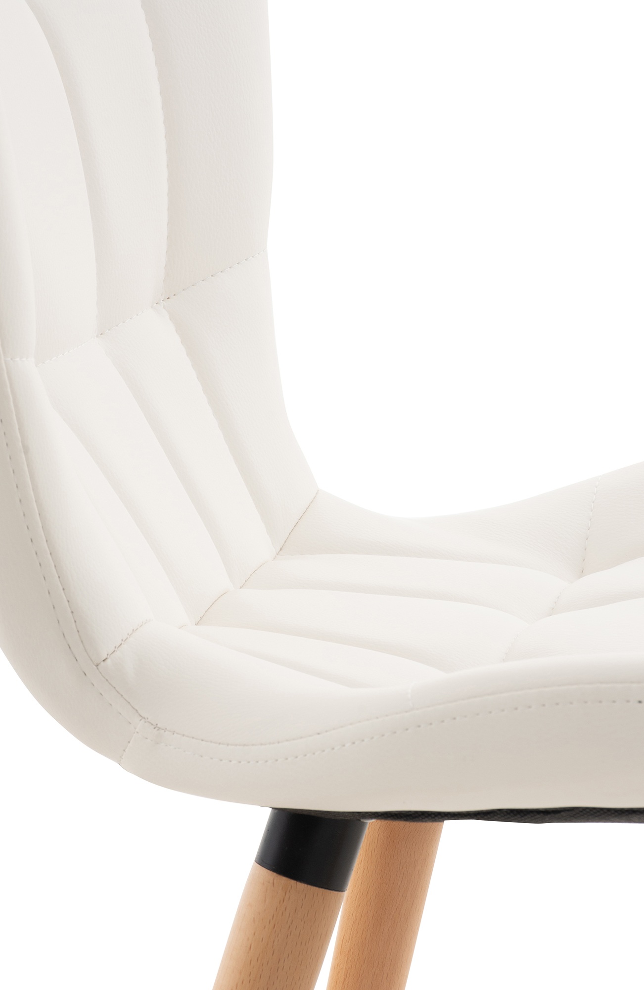 Silla de Comedor Elda Tapizada en Cuero Sintético
