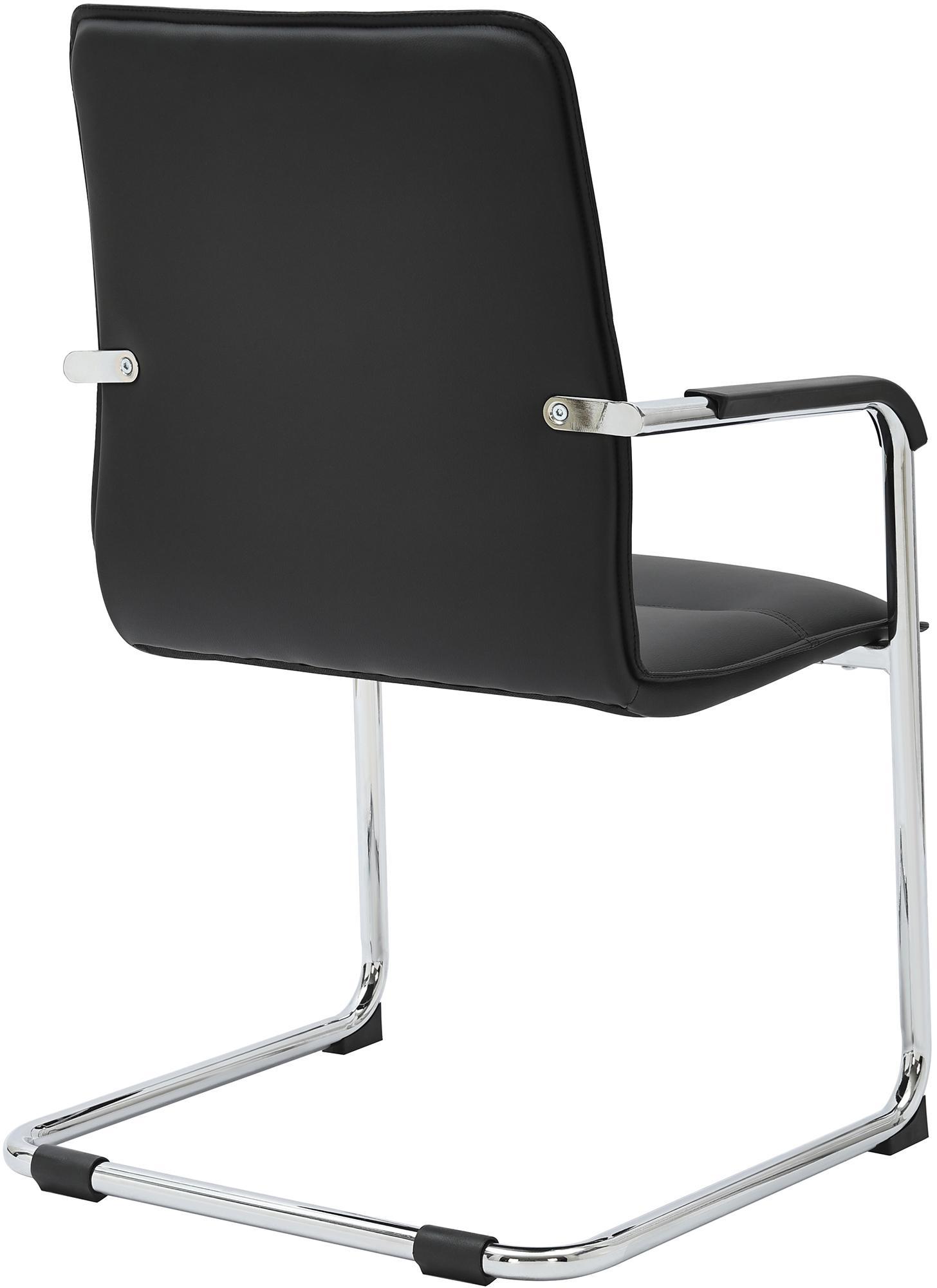 Silla voladiza Seattle de piel sintetica