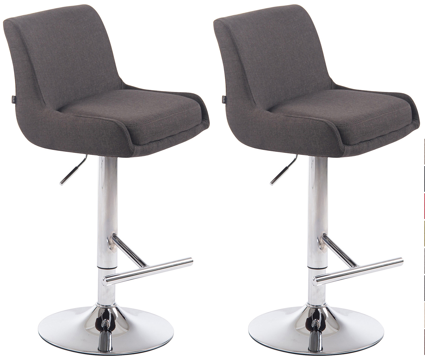 Set de 2 Taburetes Club en Tela
