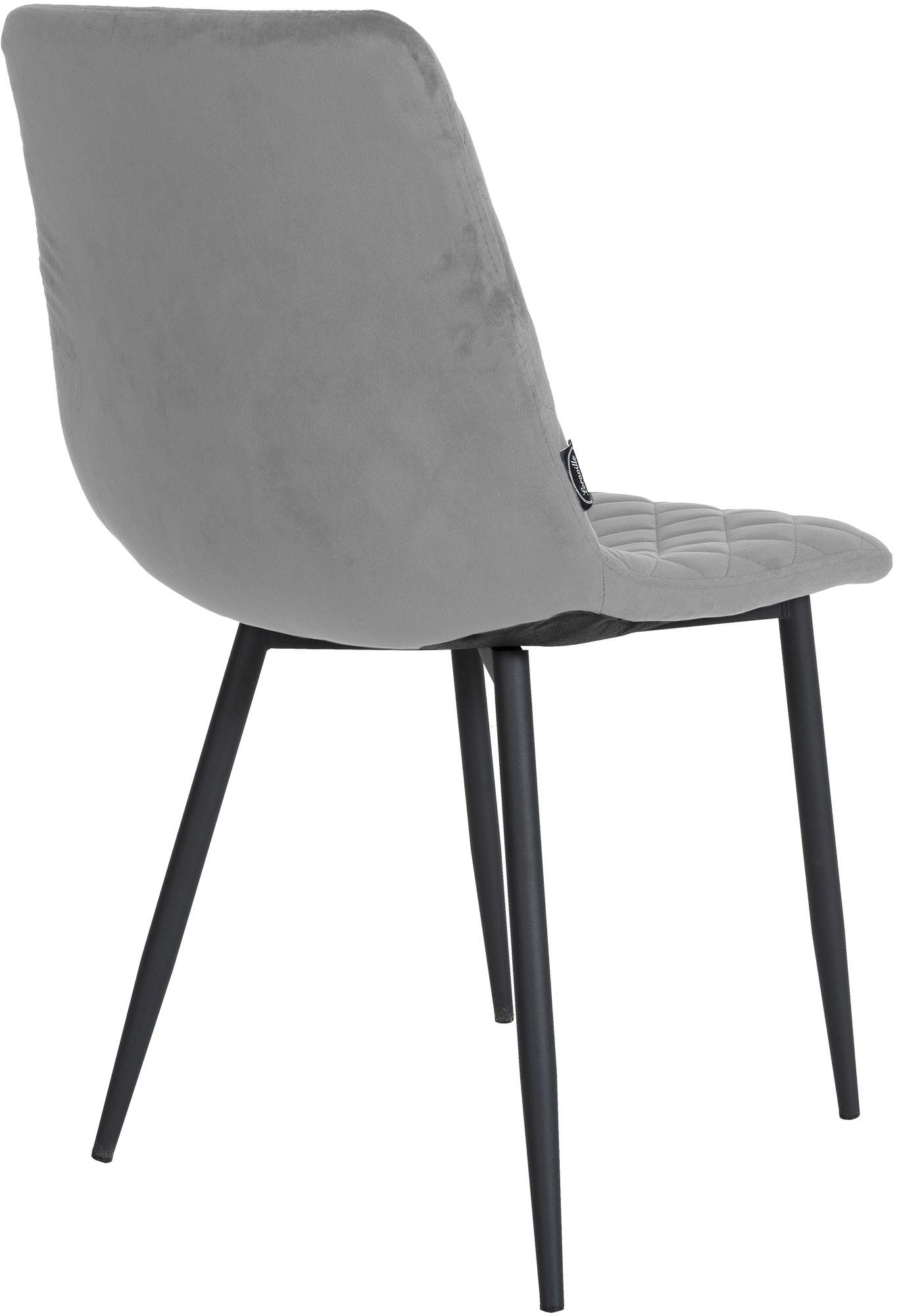 Set de 4 Sillas de comedor Telde en terciopelo