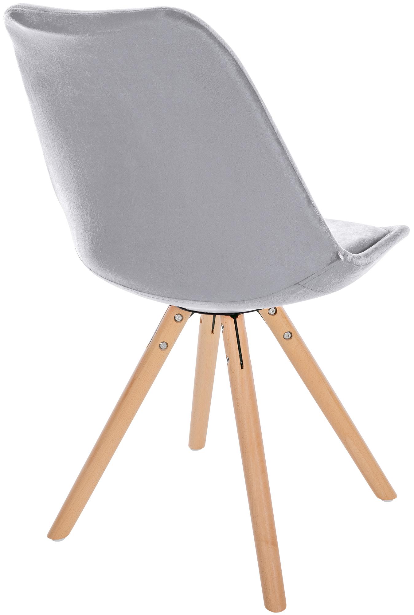 Pack de 4 sillas de salón Sofia en terciopelo