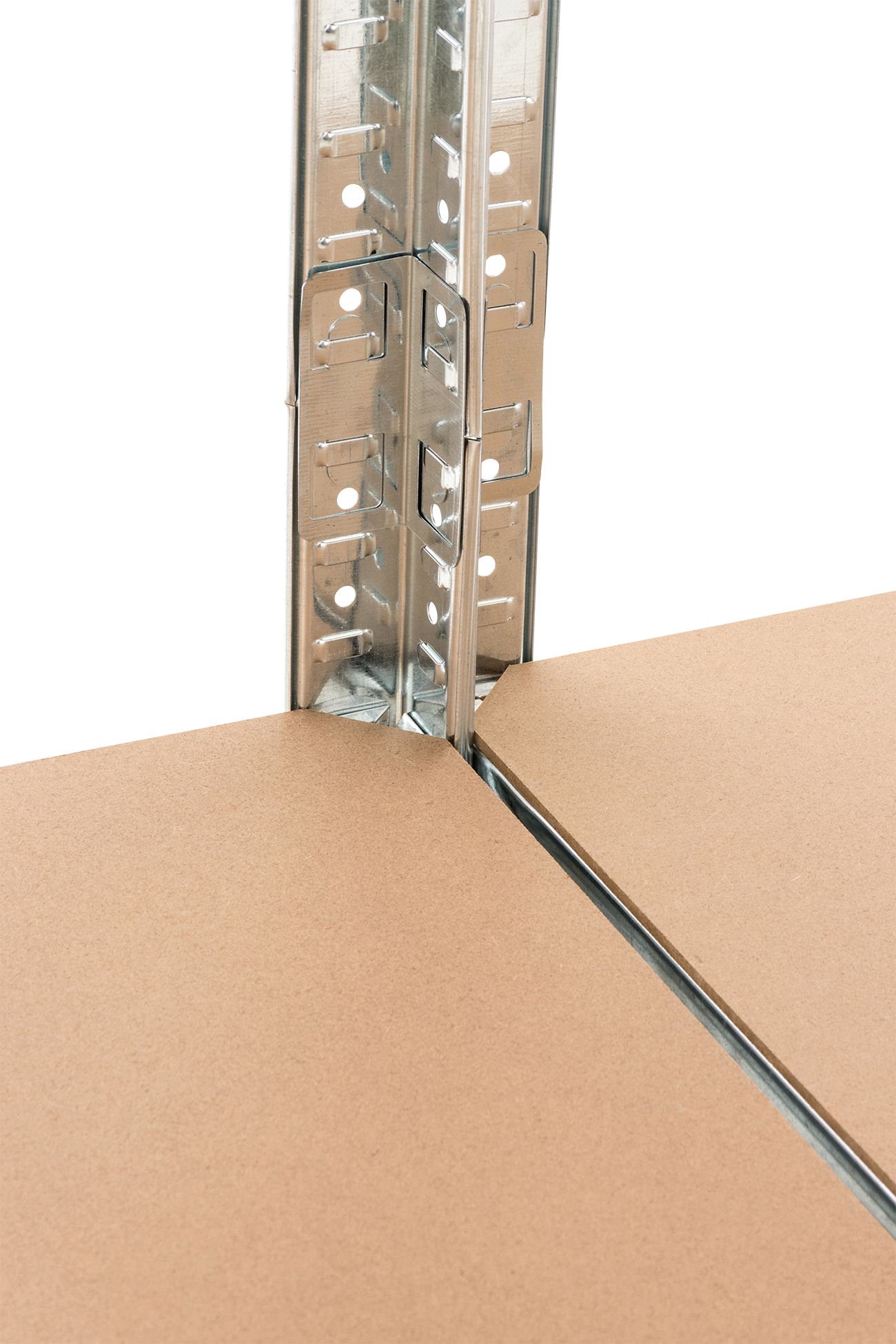 Set De 2 Estanterías Galvanizadas G 180x90x40 cm
