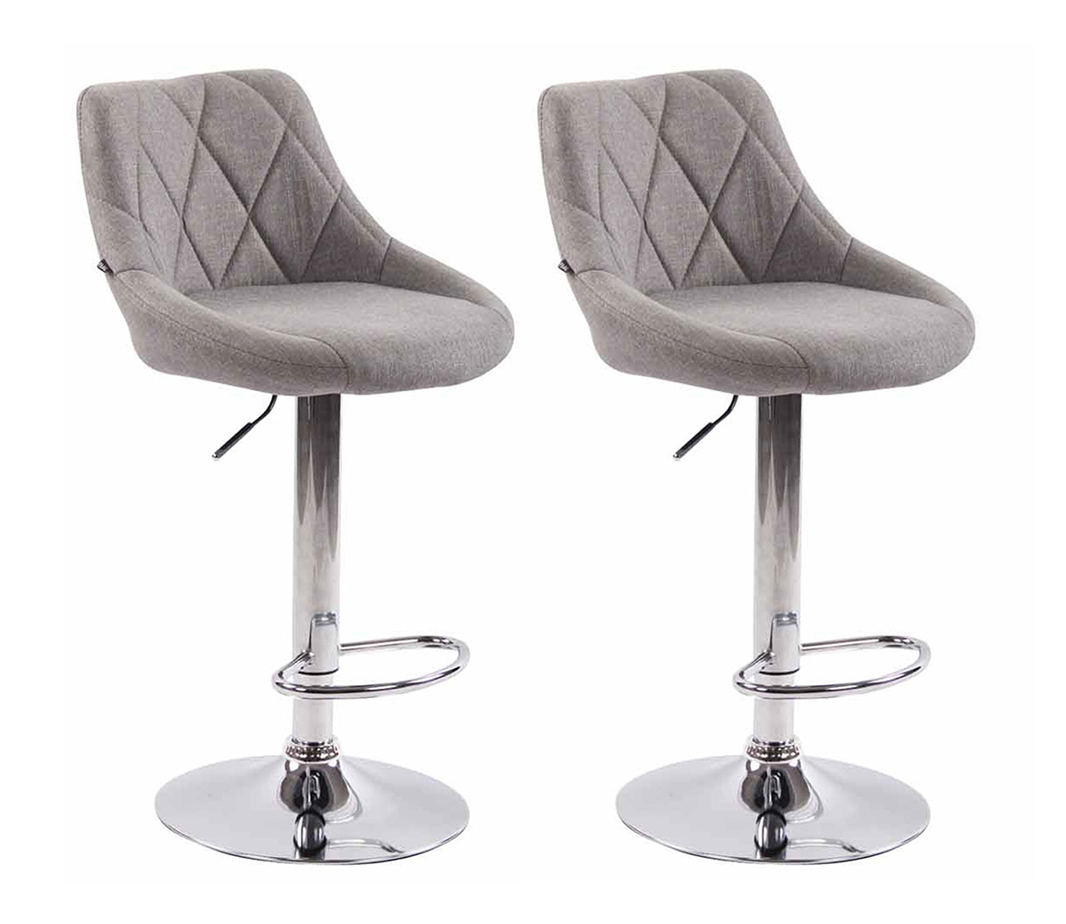 Set De 2 Taburetes Lazio Tapizados En Tela