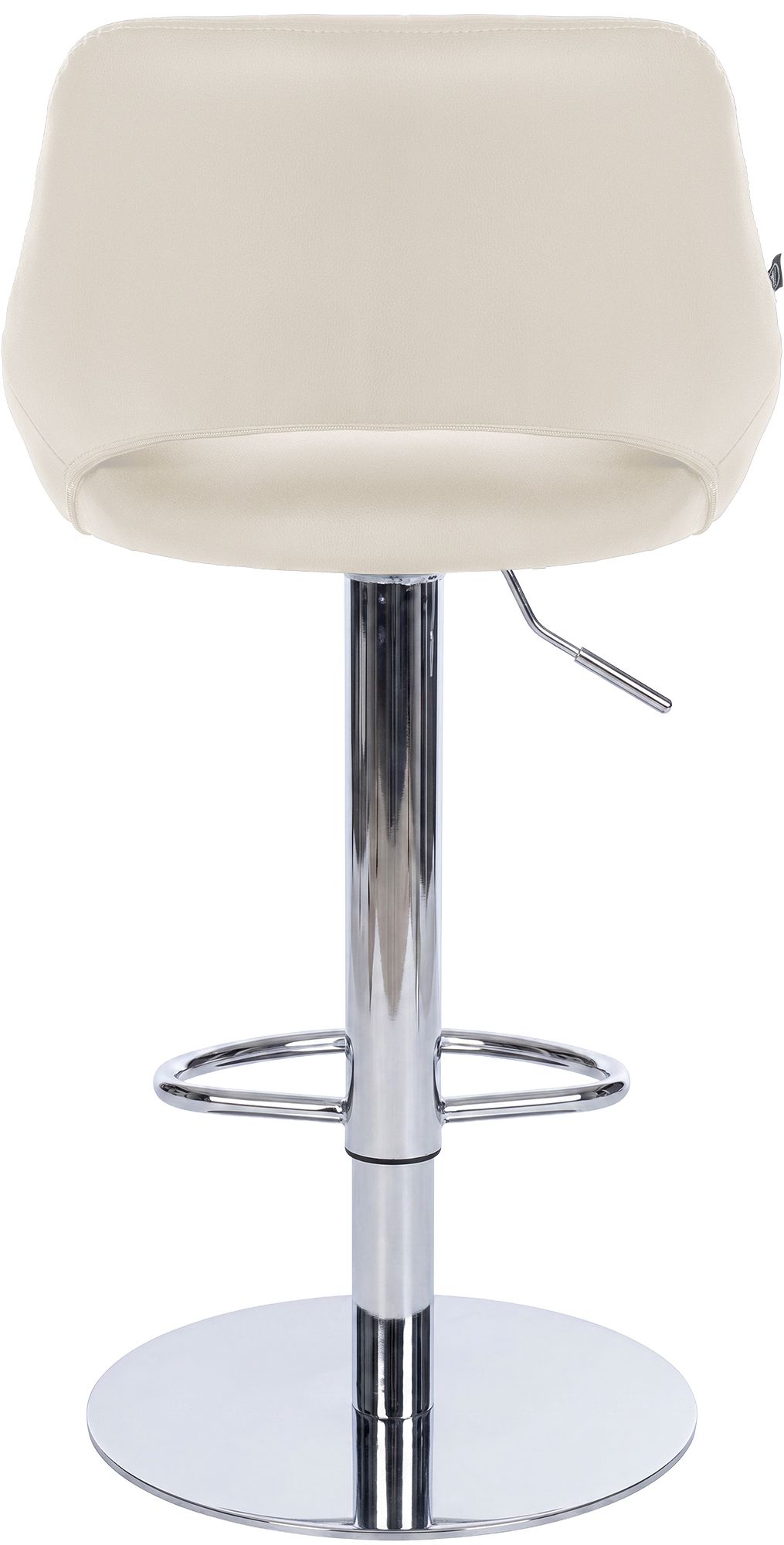 Taburete de bar Milet con estructura resistente cromada