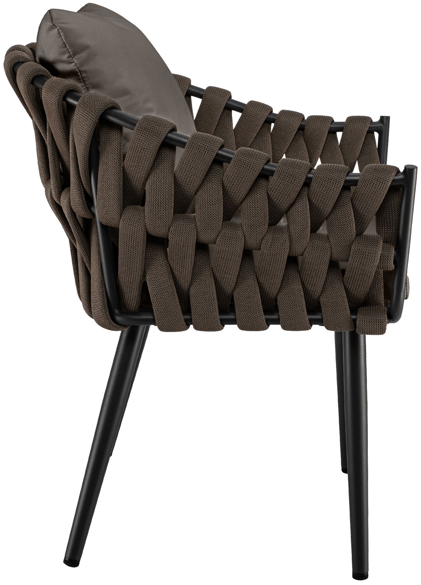 Sillon de jardin Naxos taupe con cojin de asiento
