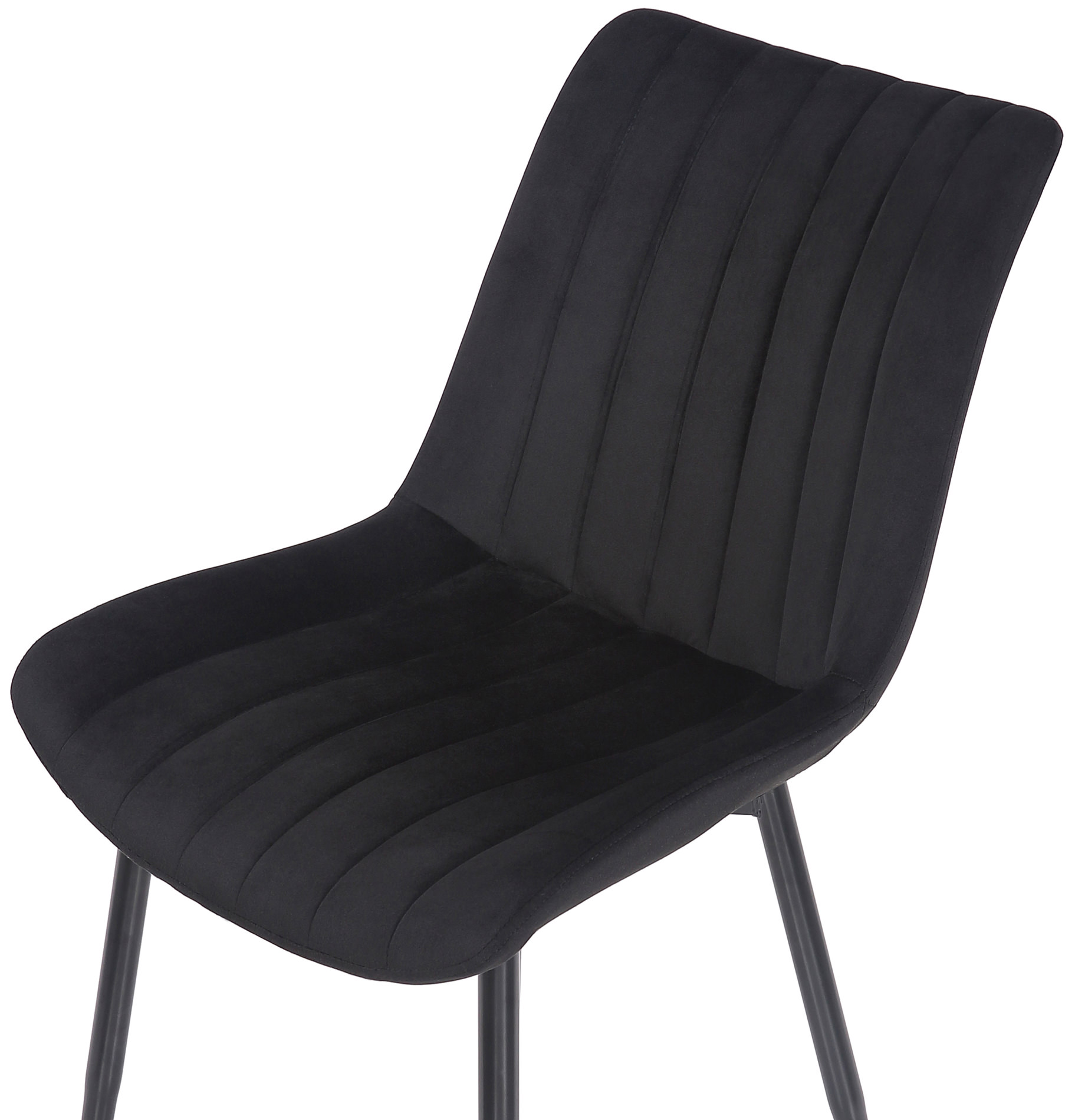 Silla de comedor Rahden en terciopelo