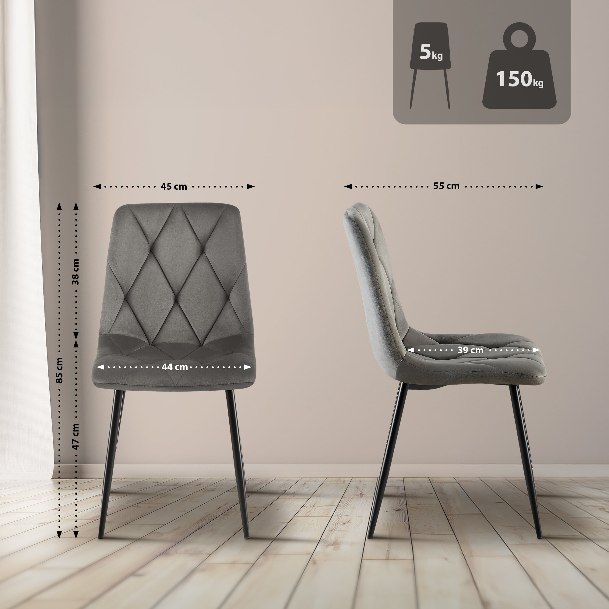 Silla de comedor Clairton