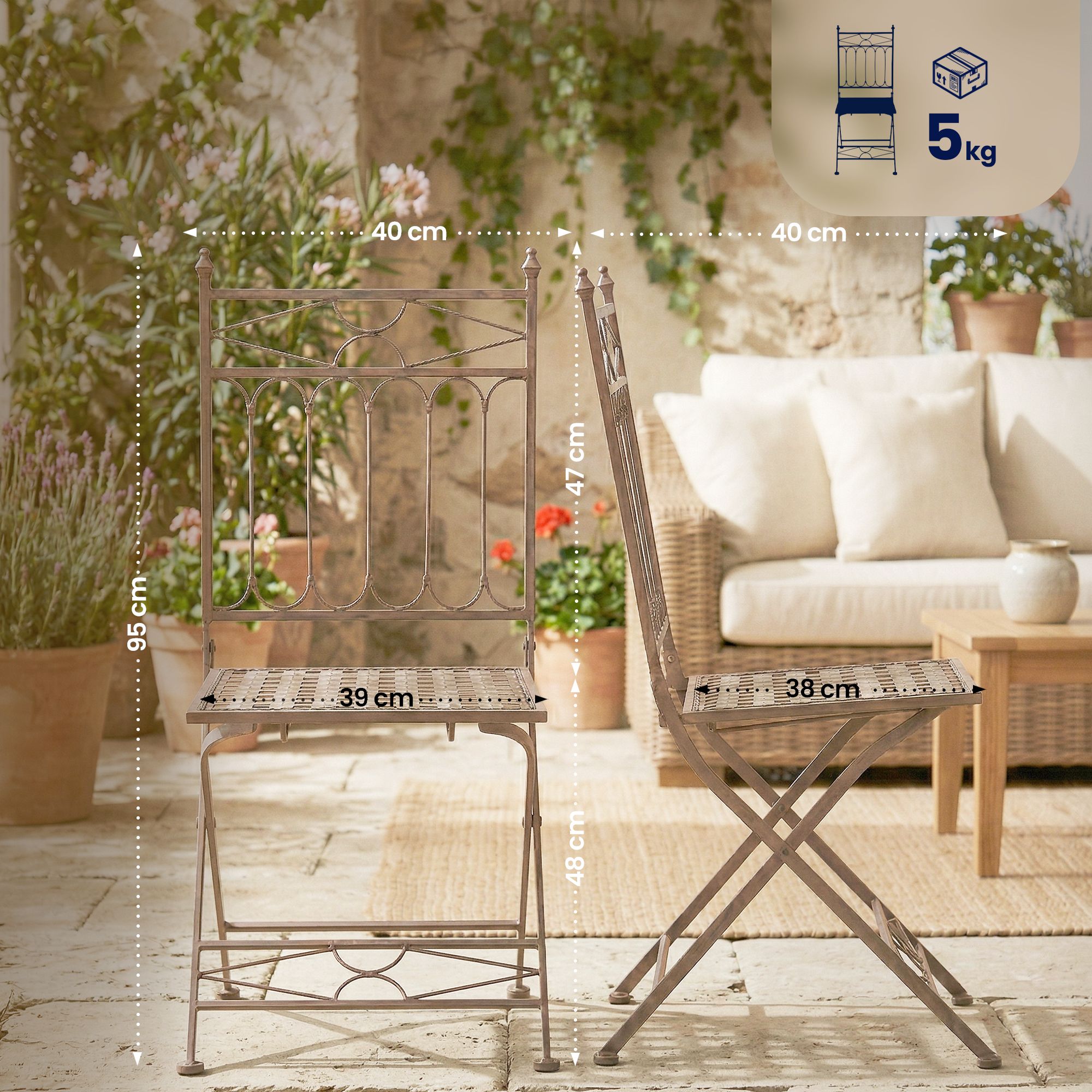 Silla plegable Asina