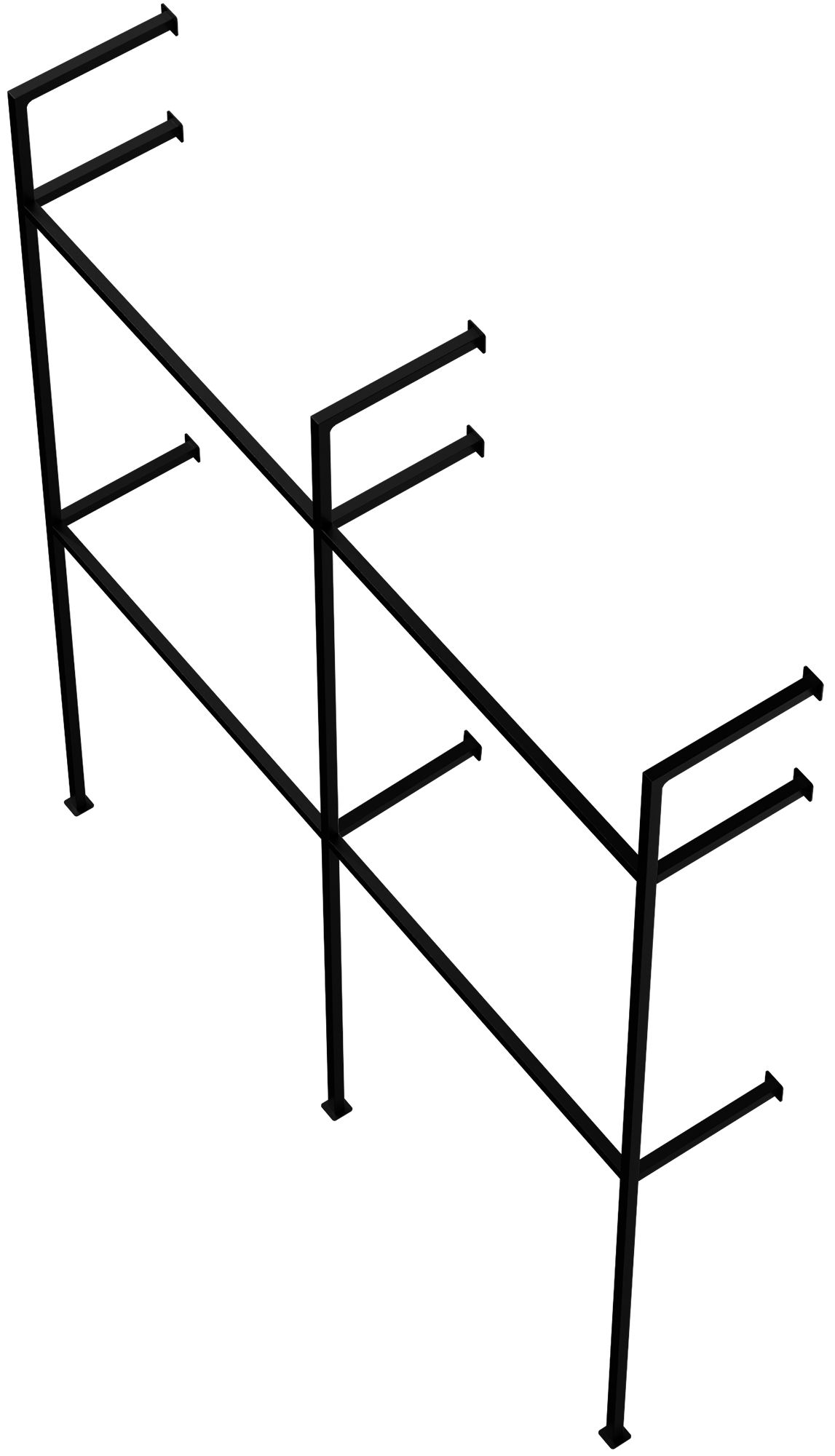 Perchero de pared Arundel, negro