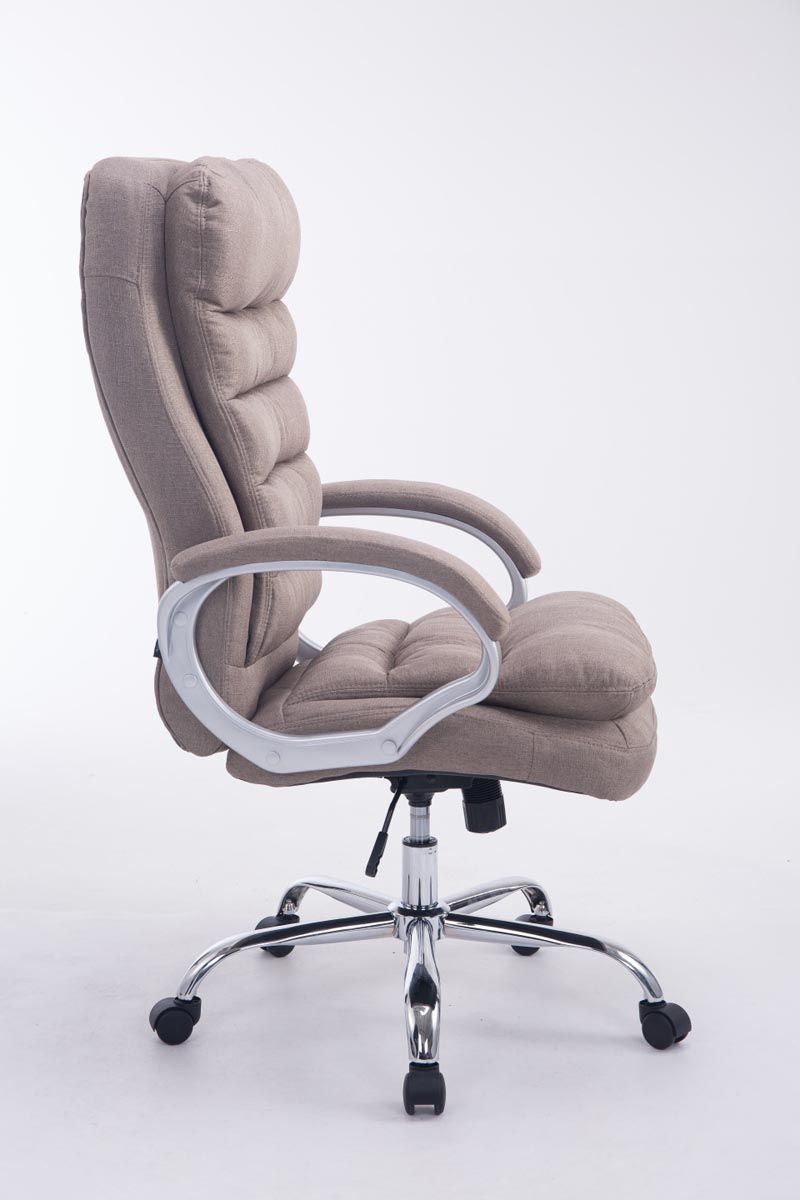 Silla de oficina XXL Vancouver tapizada en tela