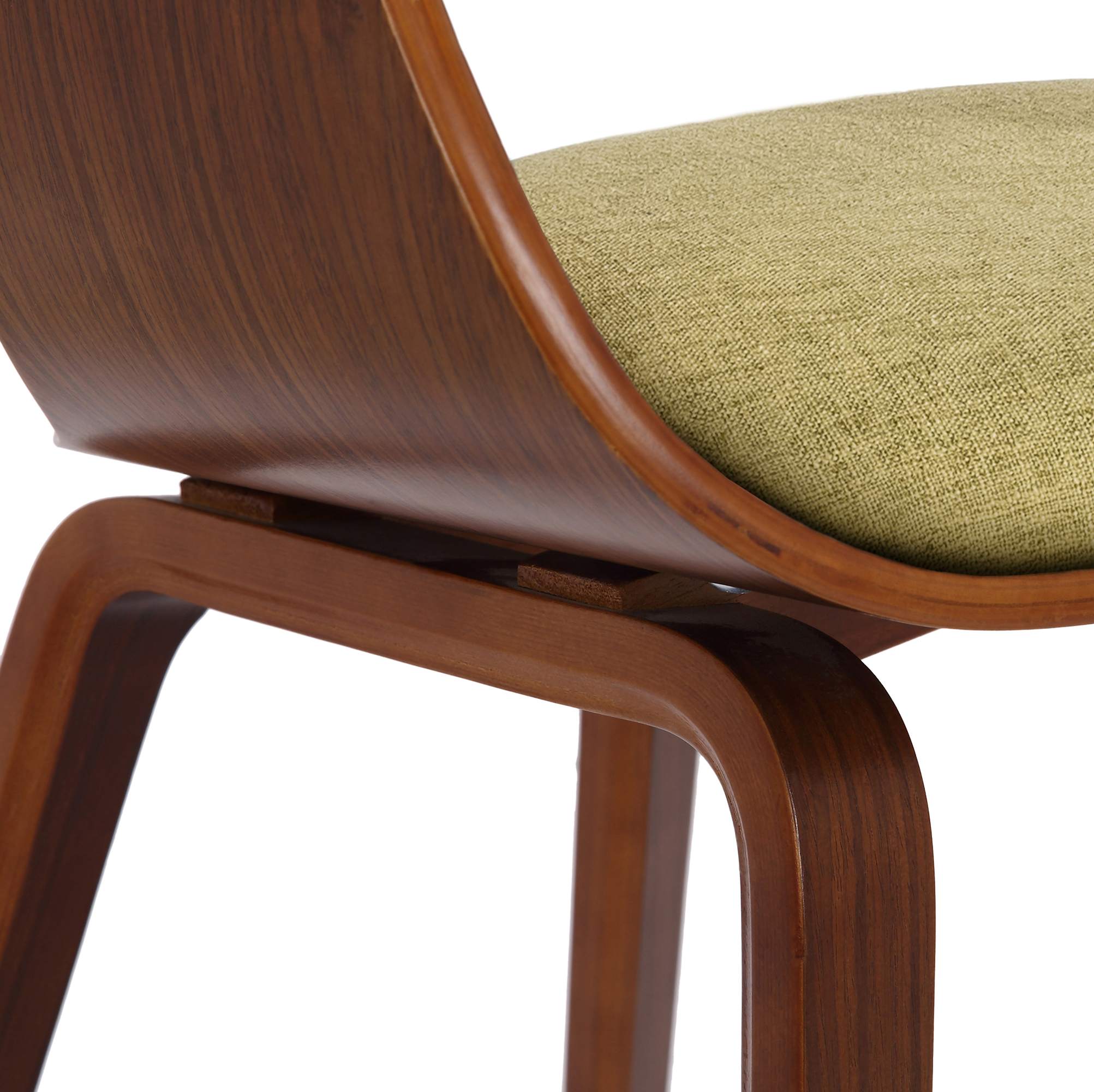 Set de 2 sillas de comedor Kingston de tela y madera