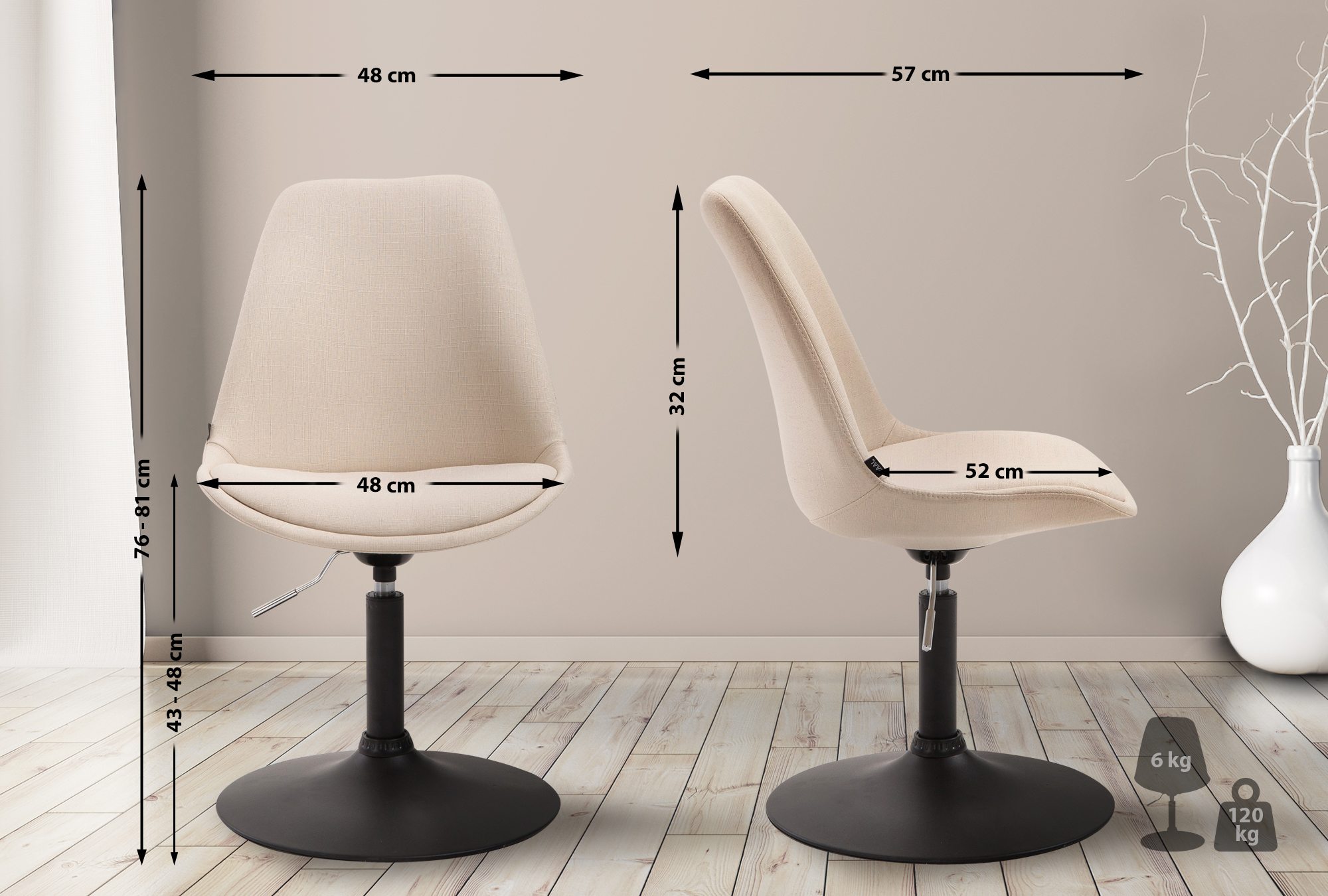 Silla De Comedor Maverick En Tela