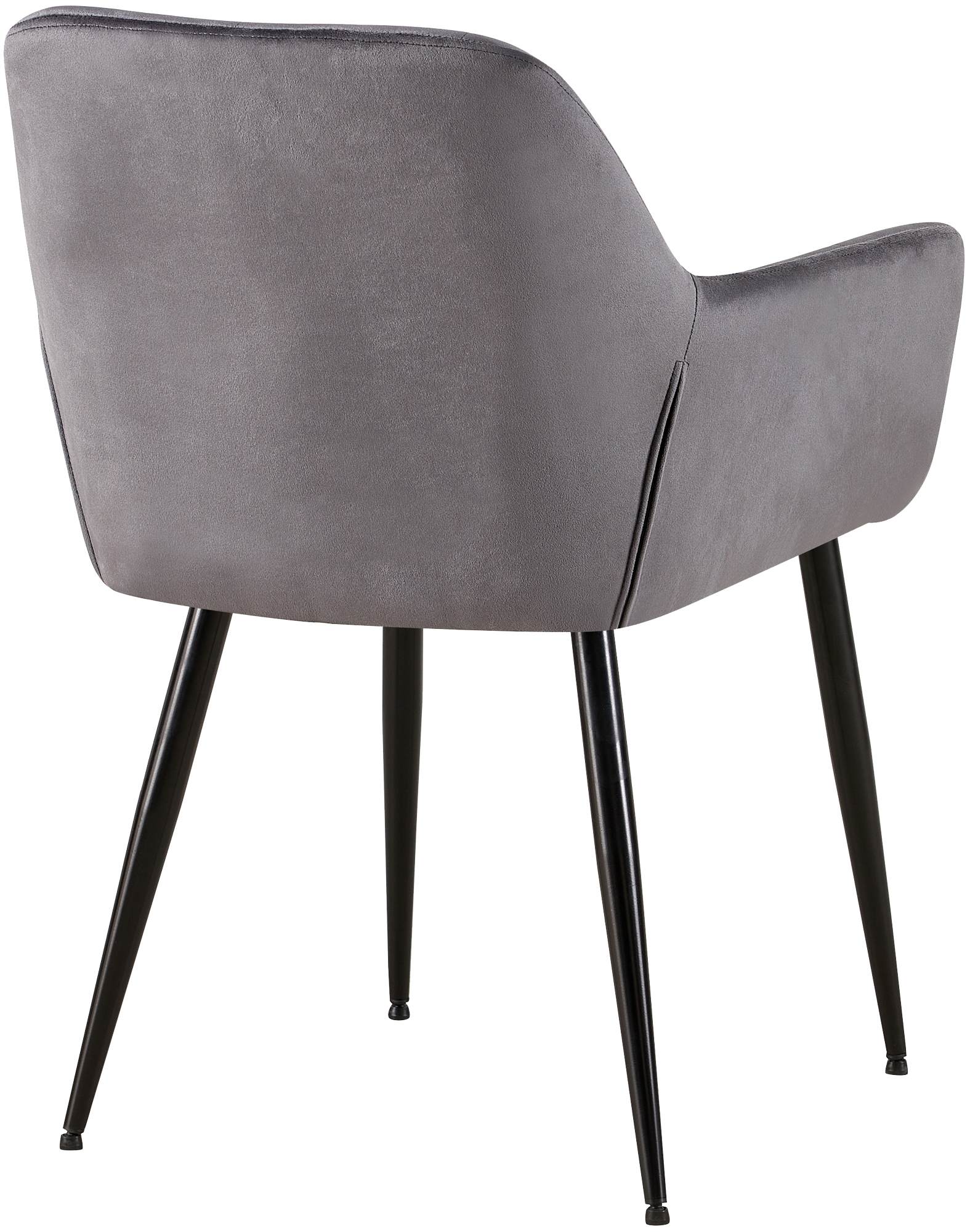 Silla de salón Emia en terciopelo