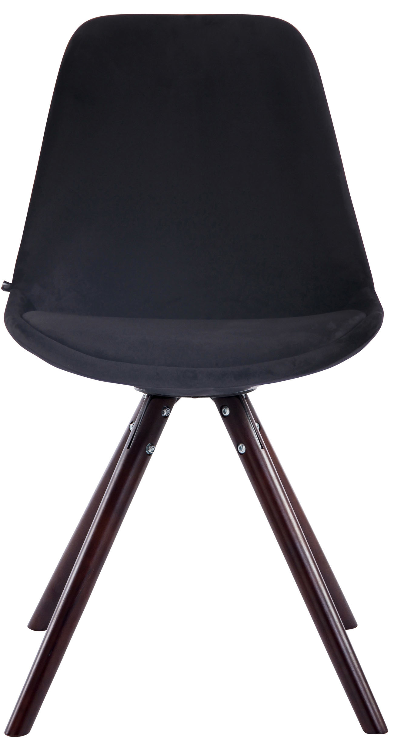 Set de 4 sillas de comedor Toulouse Rund en terciopelo