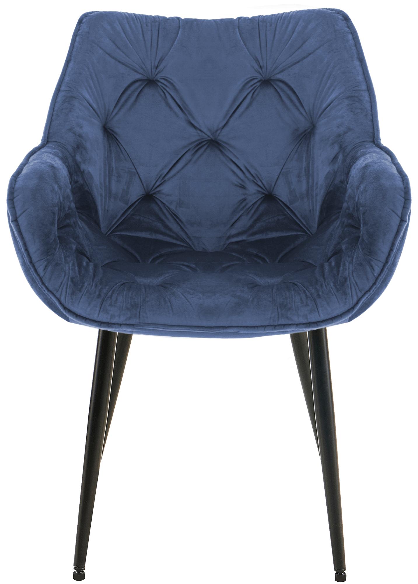 Set de 2 Sillas de comedor Tanna en terciopelo