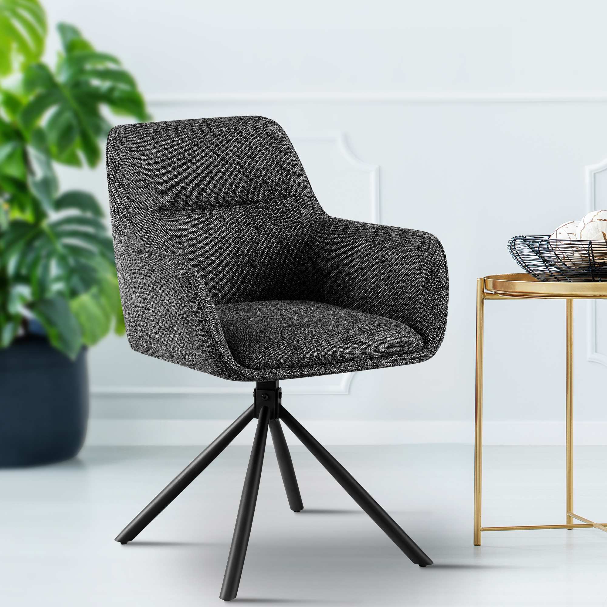 Silla de tela Tipton