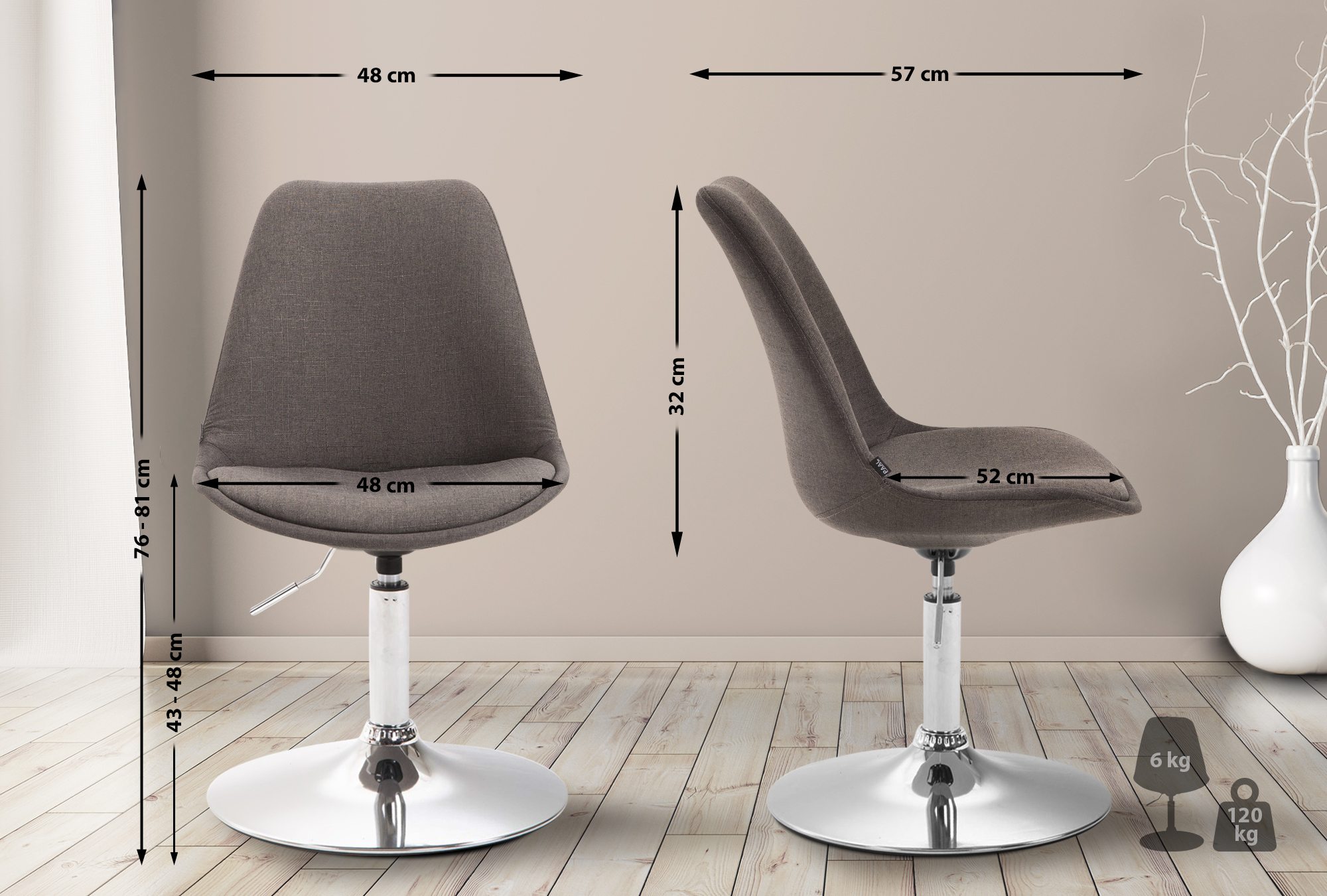 Silla De Comedor Maverick En Tela