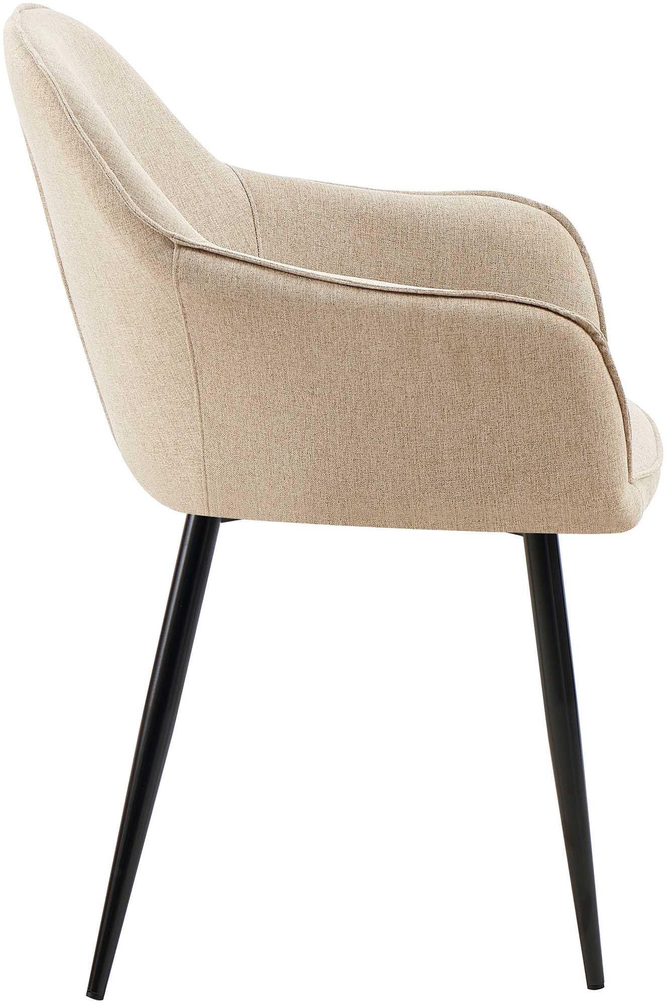 Set de 2 sillas de comedor Boise en tela