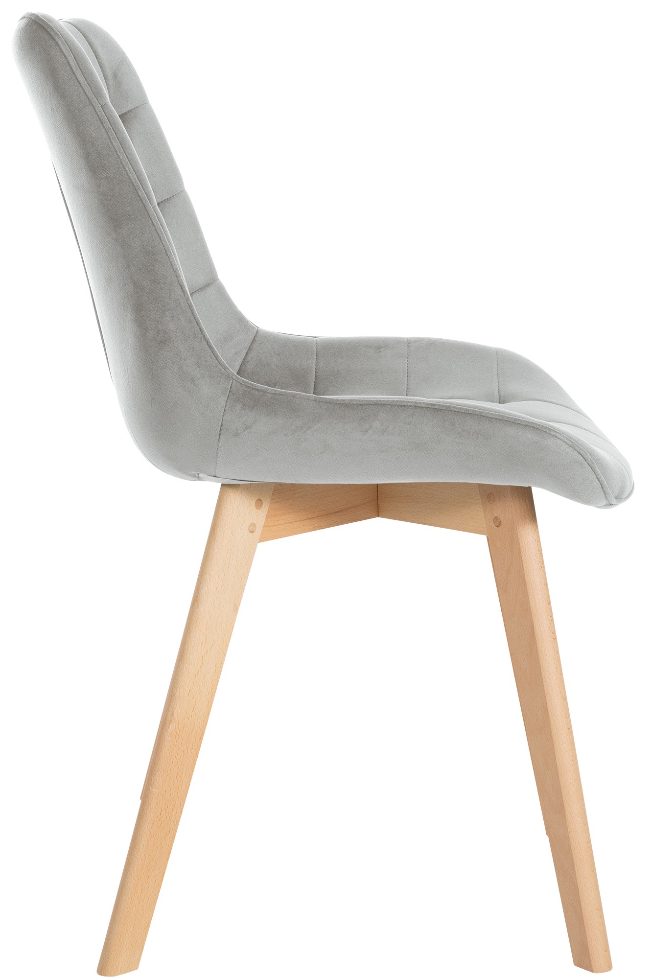 Set de 2 Sillas de comedor Brook en terciopelo