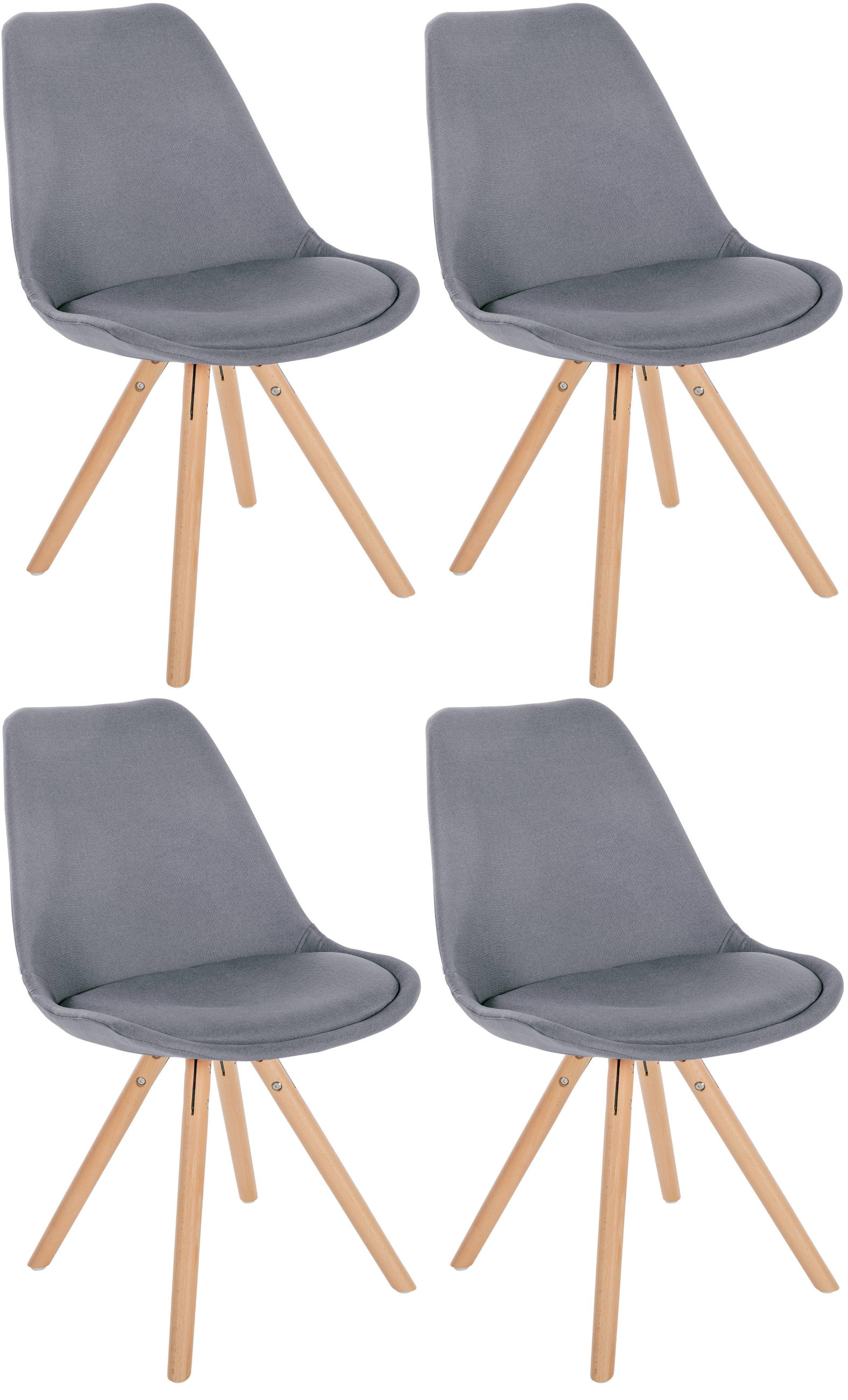 Set de 4 Butacas de salón Sofia en tela