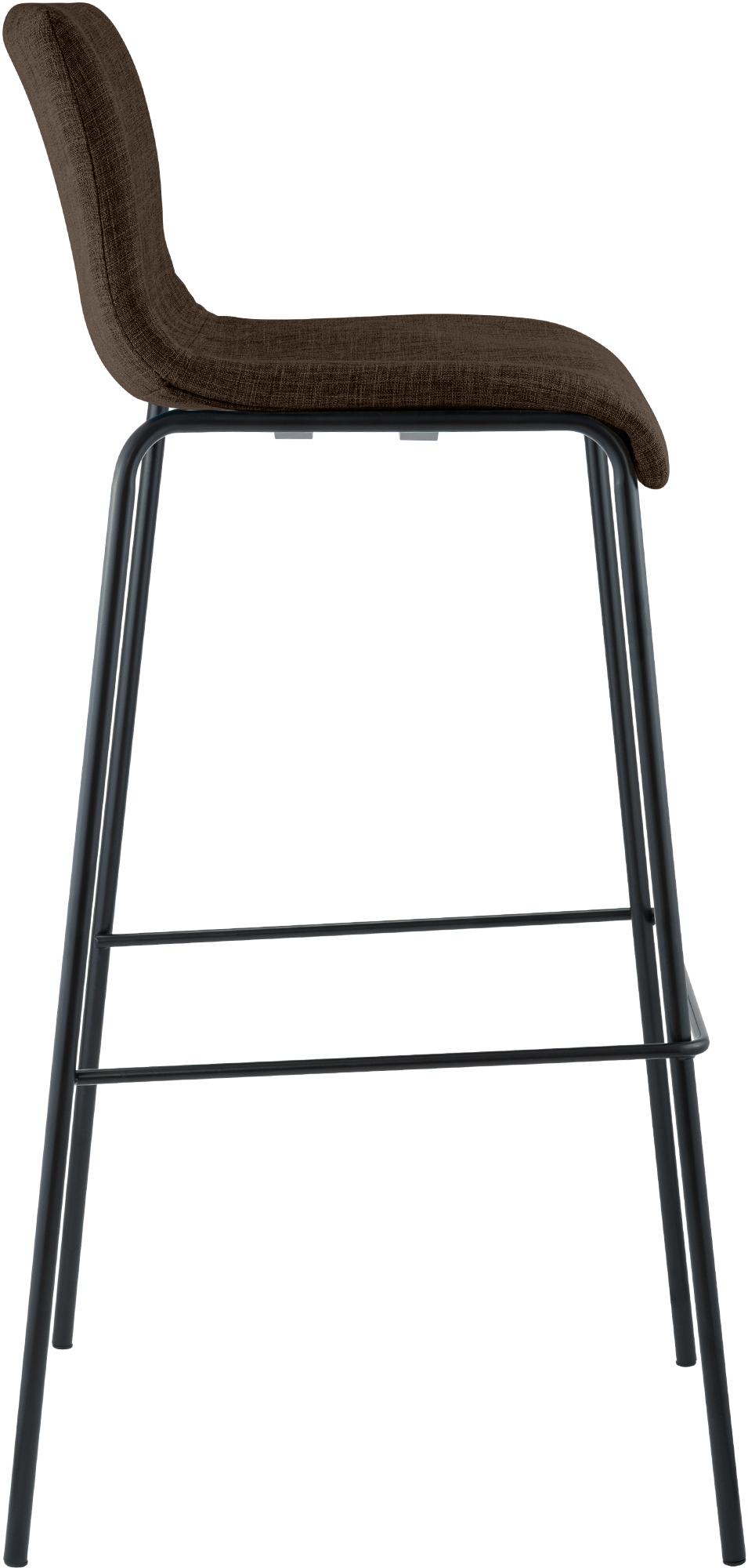 Taburete de bar Hover de tela con base de cuatro patas