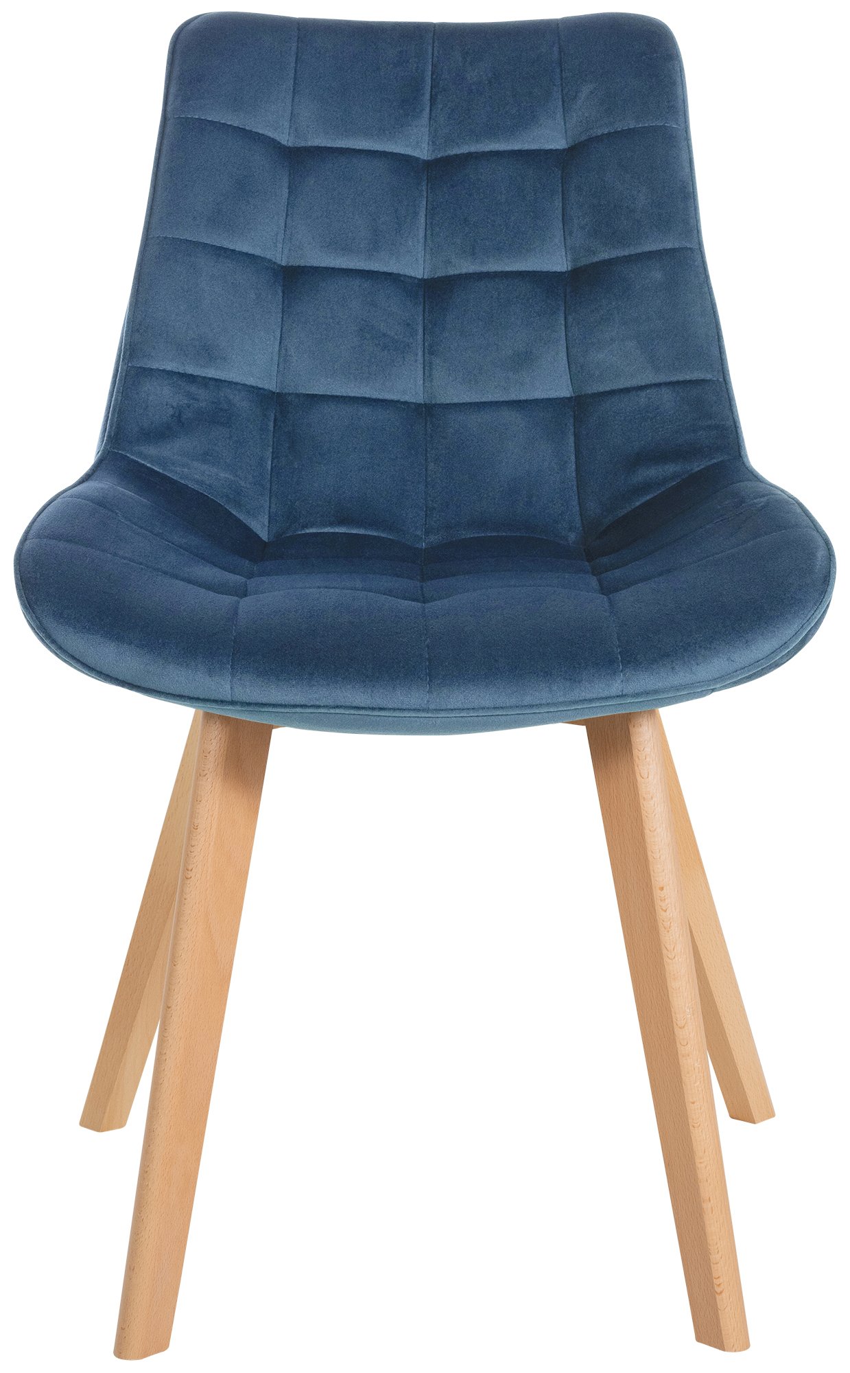 Silla de comedor Brook en terciopelo
