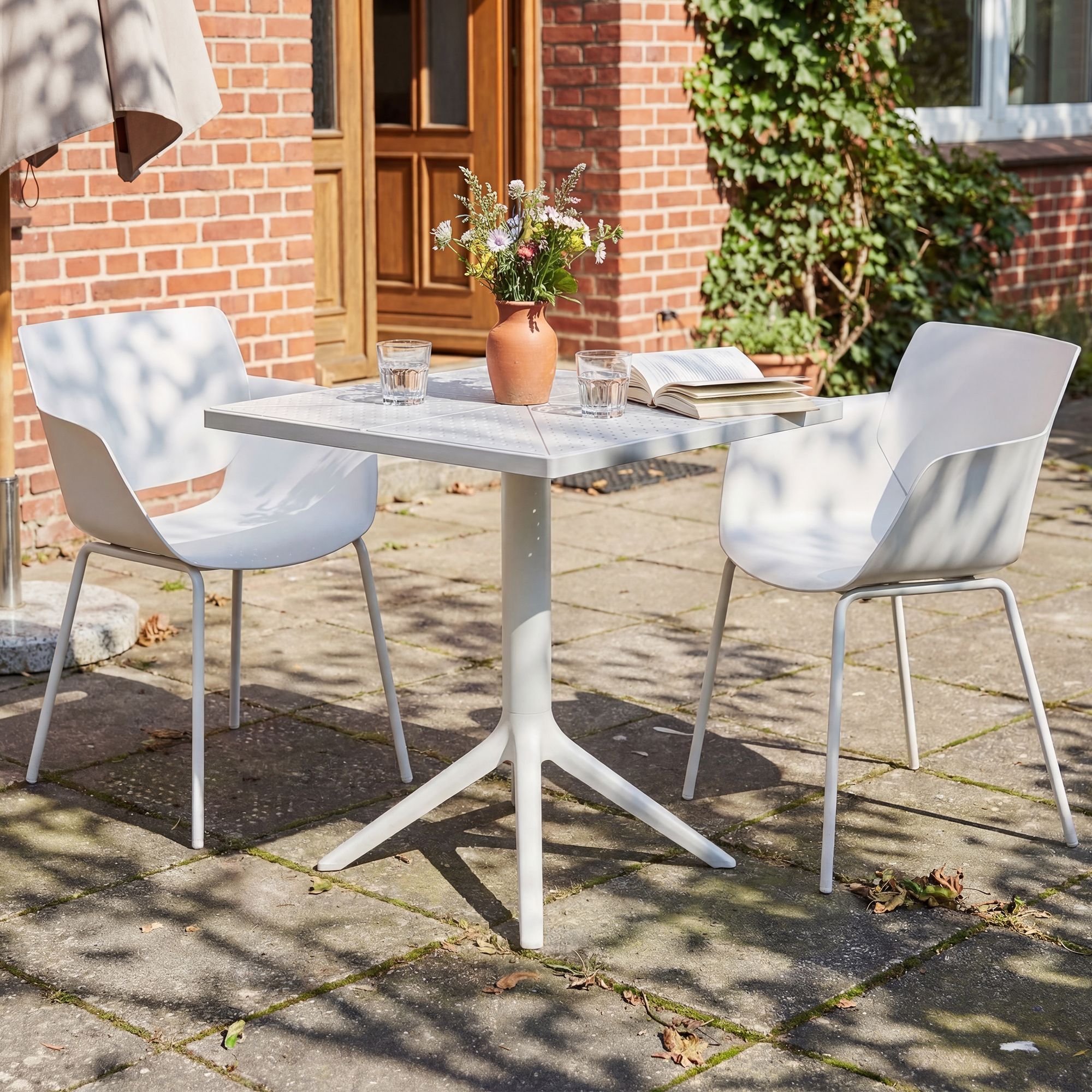 Conjunto de muebles de jardin Norva con 2 sillas