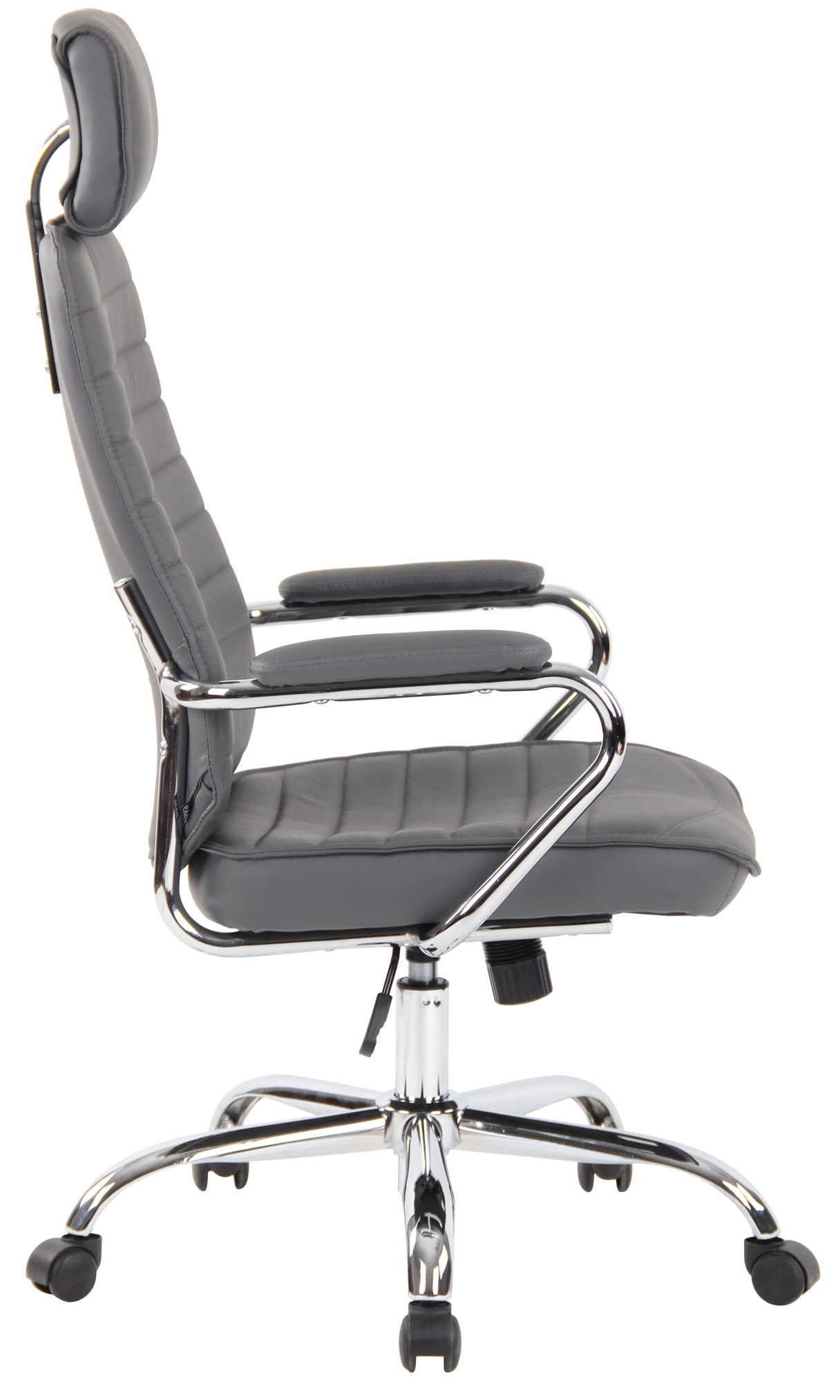 Silla de oficina Rako de piel auténtica