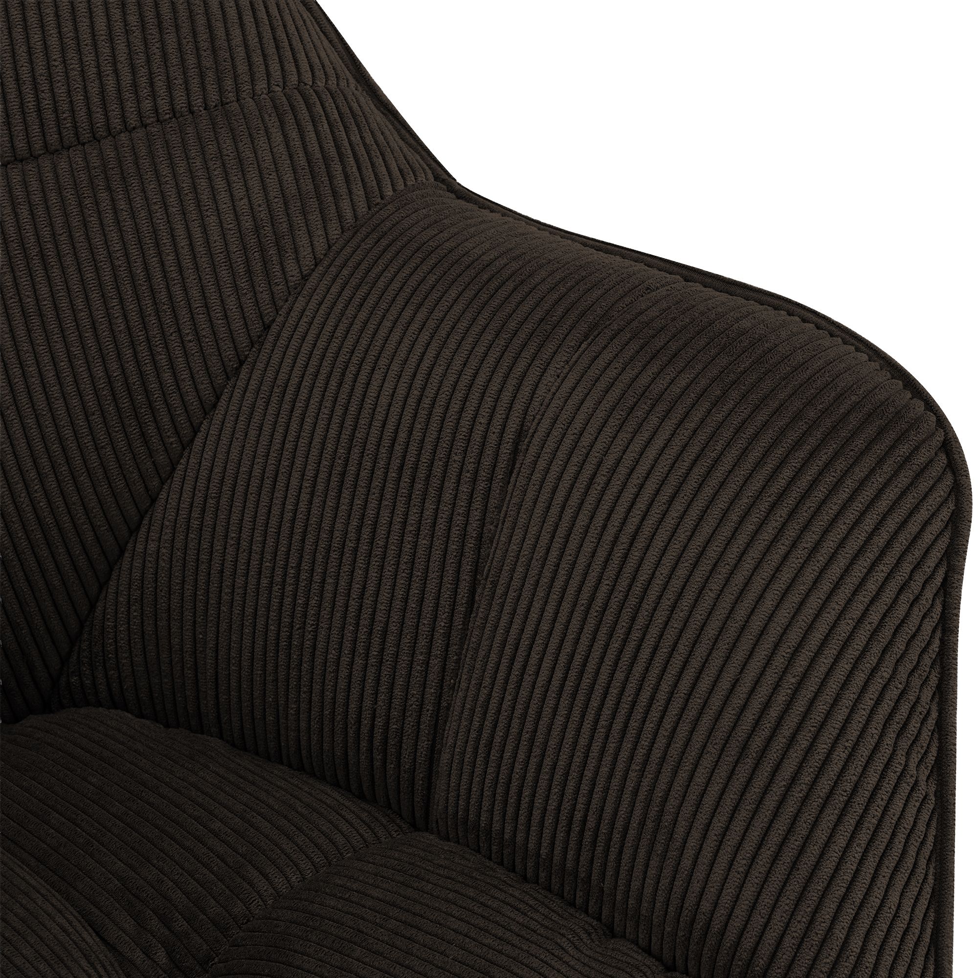 Silla de comedor Milford de pana: comodidad elegante y diseño moderno para tu hogar