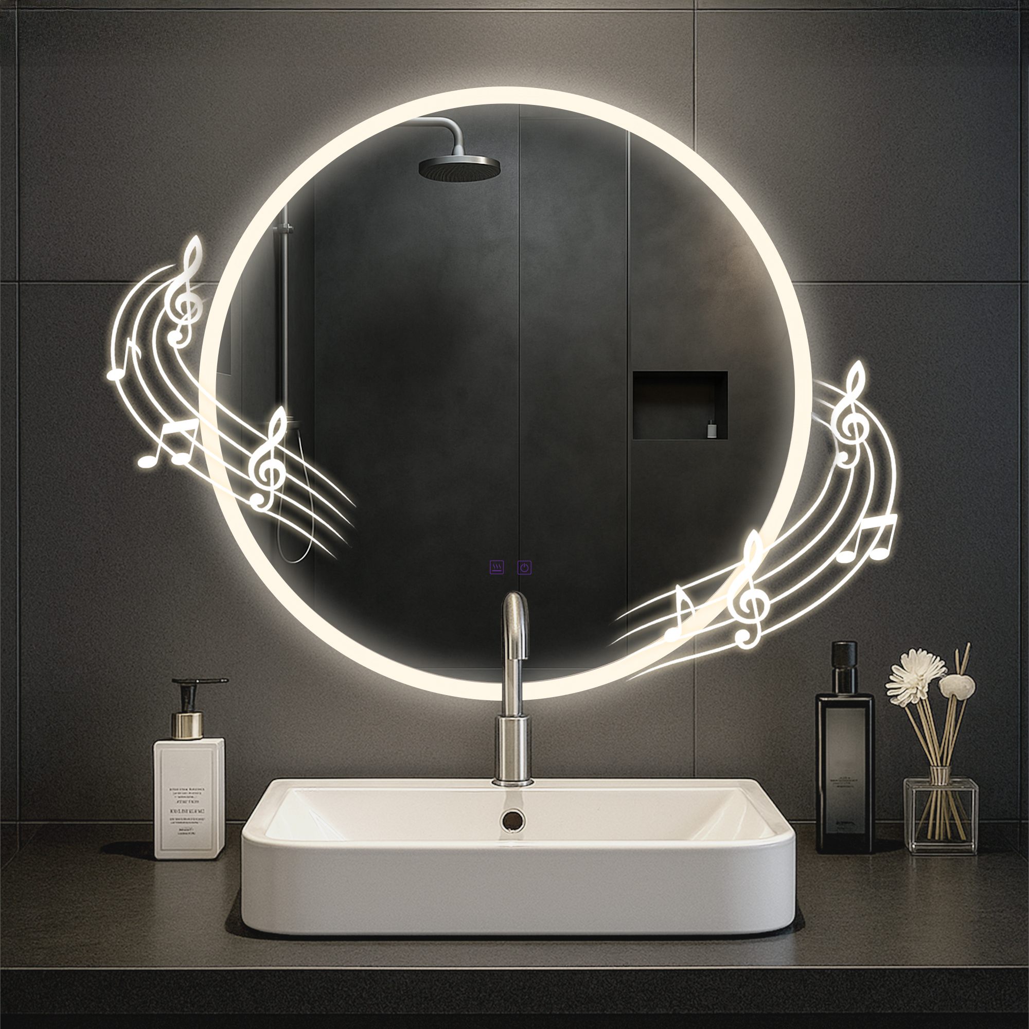 Espejo de baño Laconia con Bluetooth