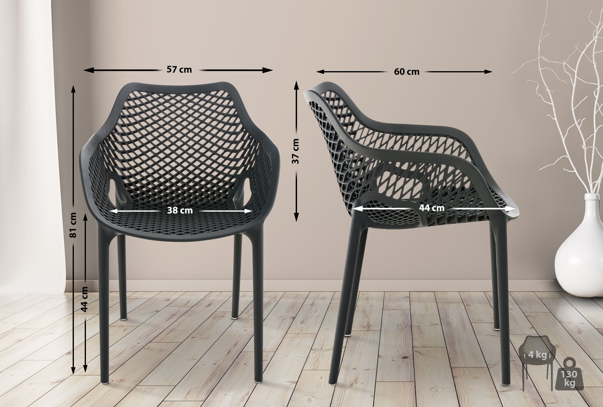 Set de 2 Sillas Air XL