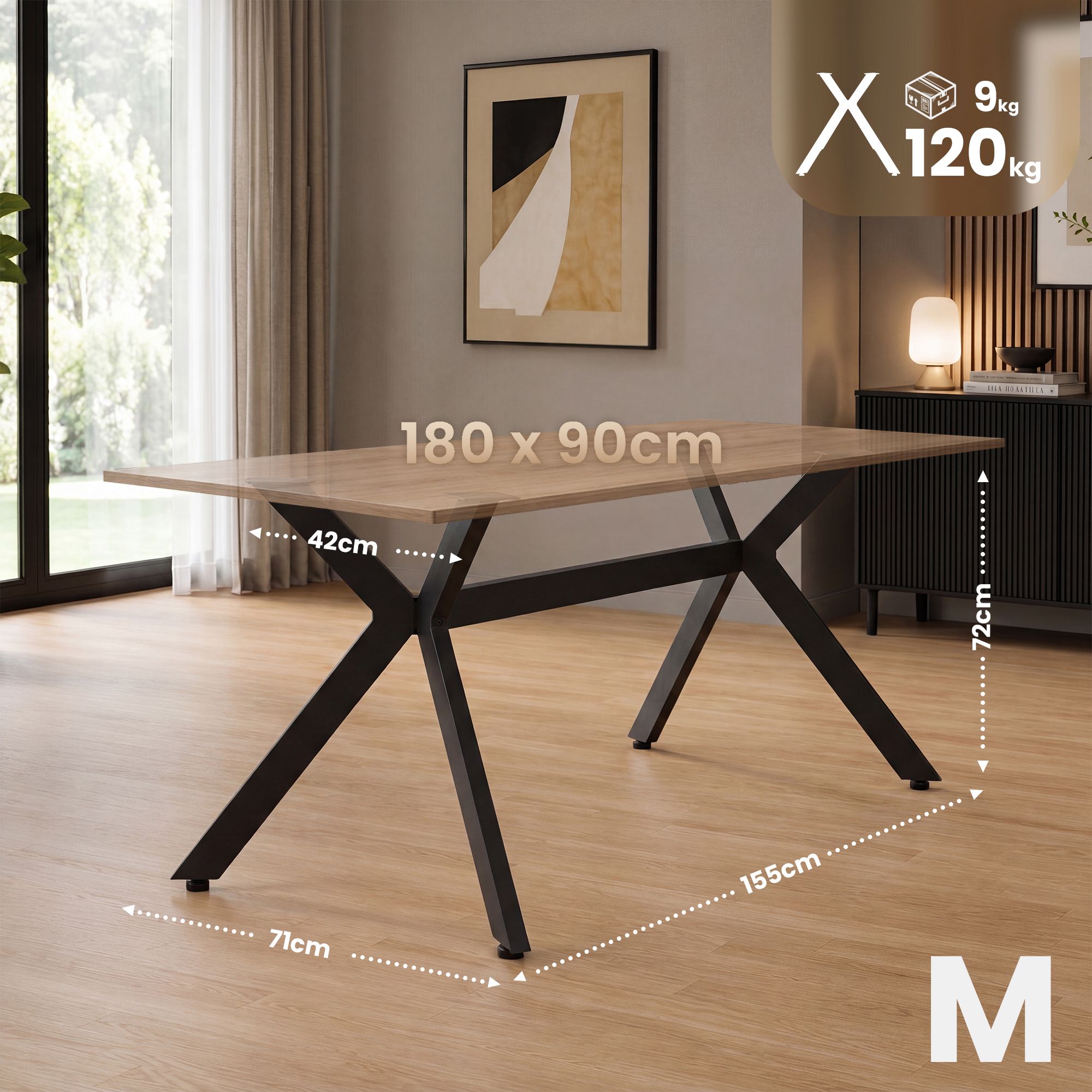 Patas de mesa Cascada negro