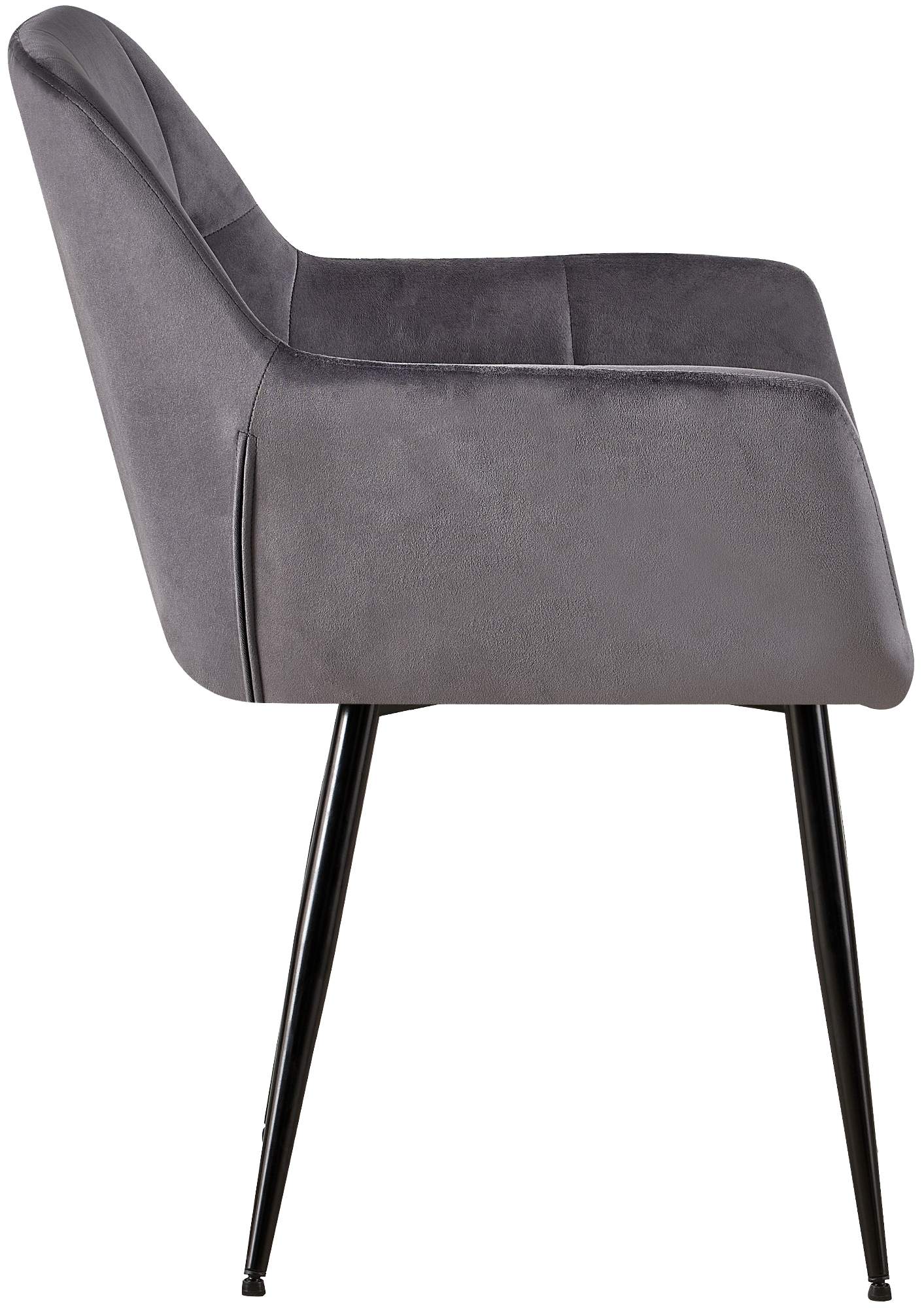 Silla de salón Emia en terciopelo