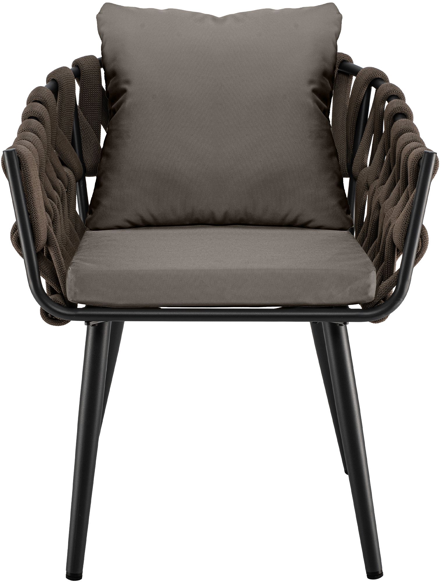 Sillon de jardin Naxos taupe con cojin de asiento