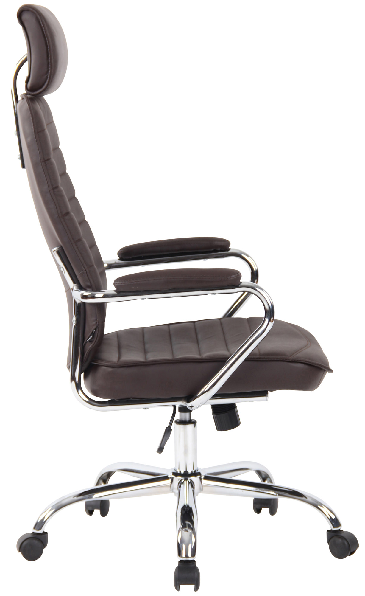 Silla de oficina Rako de piel auténtica