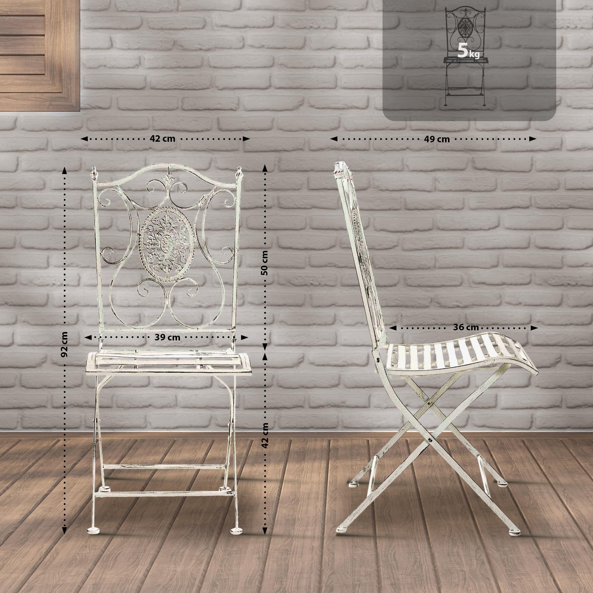 Pack de 2 sillas de jardín Sibell plegables