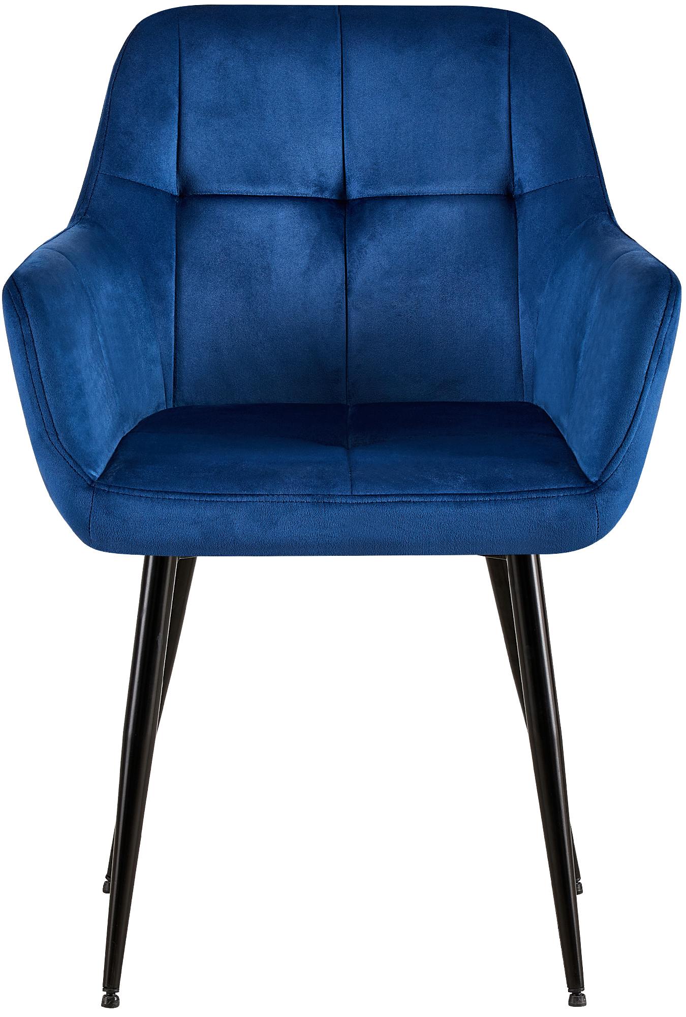 Silla de salón Emia en terciopelo