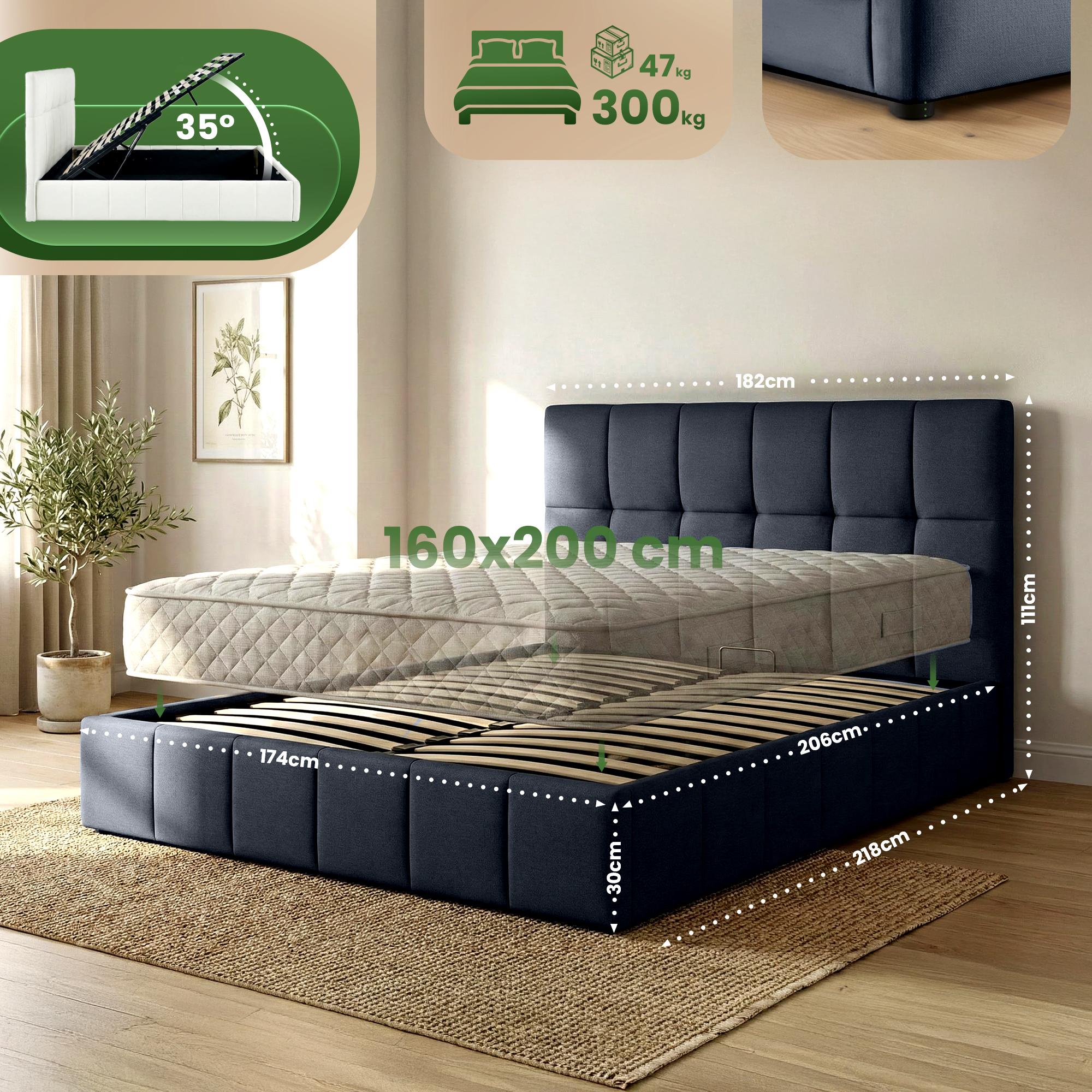 Cama tapizada Ladia